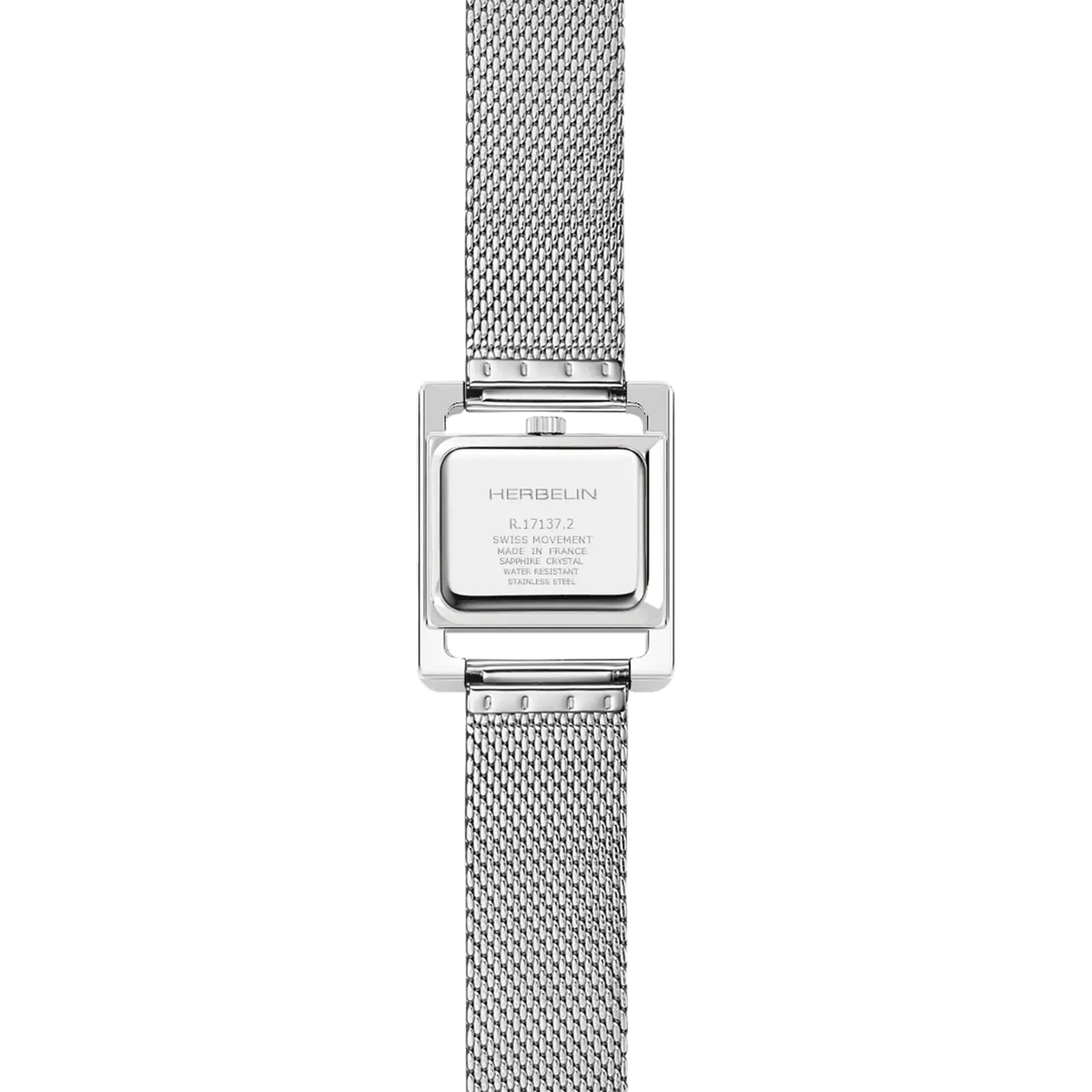 herbelin-ve-avenue-quartz-montre-femme-acier-maille-milanaise image 4