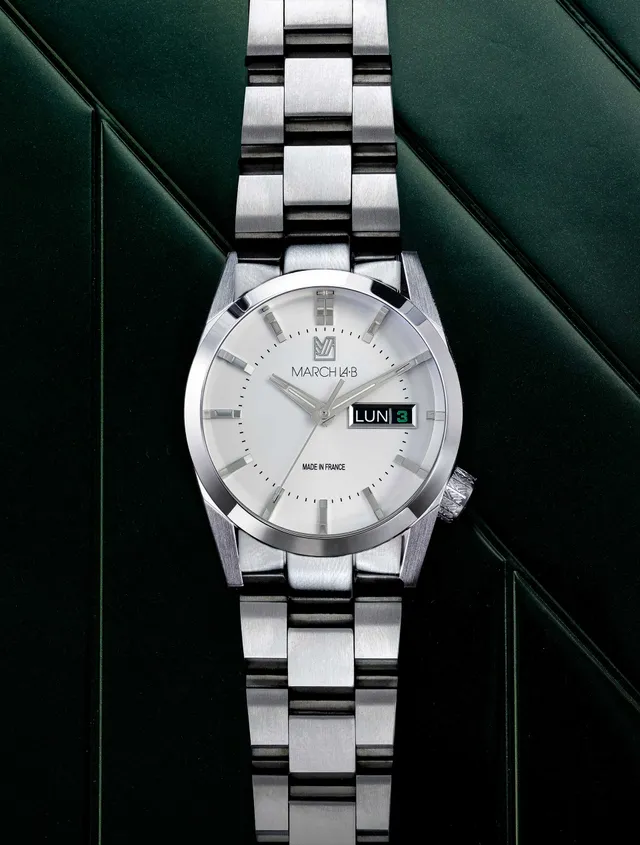 march-la-b-am89-electrique-montre-fran-aise-38-mm-cadran-blanc image 1