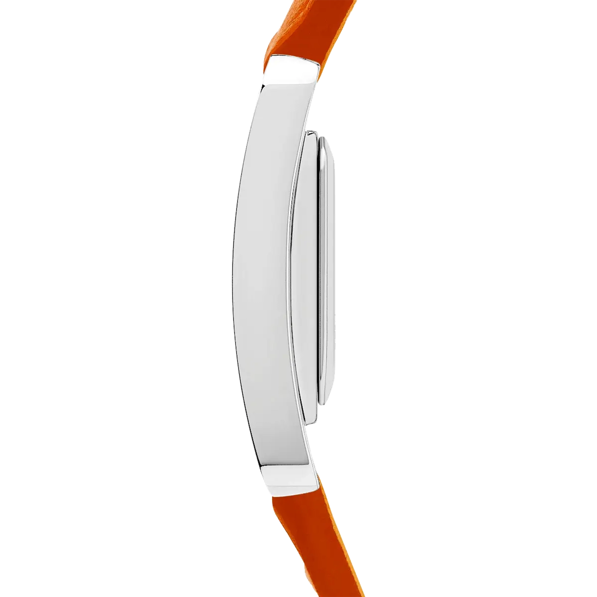 herbelin-ve-avenue-quartz-montre-femme-acier-orange-cuir image 3