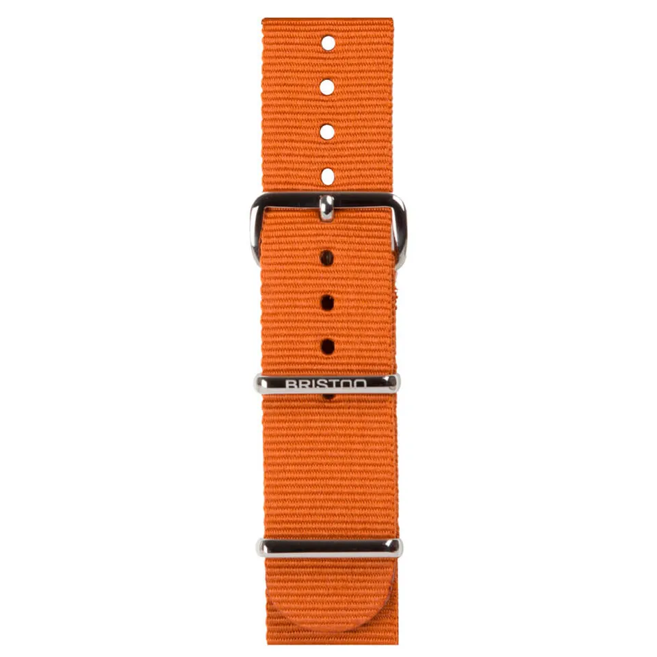 briston-clubmaster-classic-bracelet-type-nato-20-mm-marron-fonc image 1