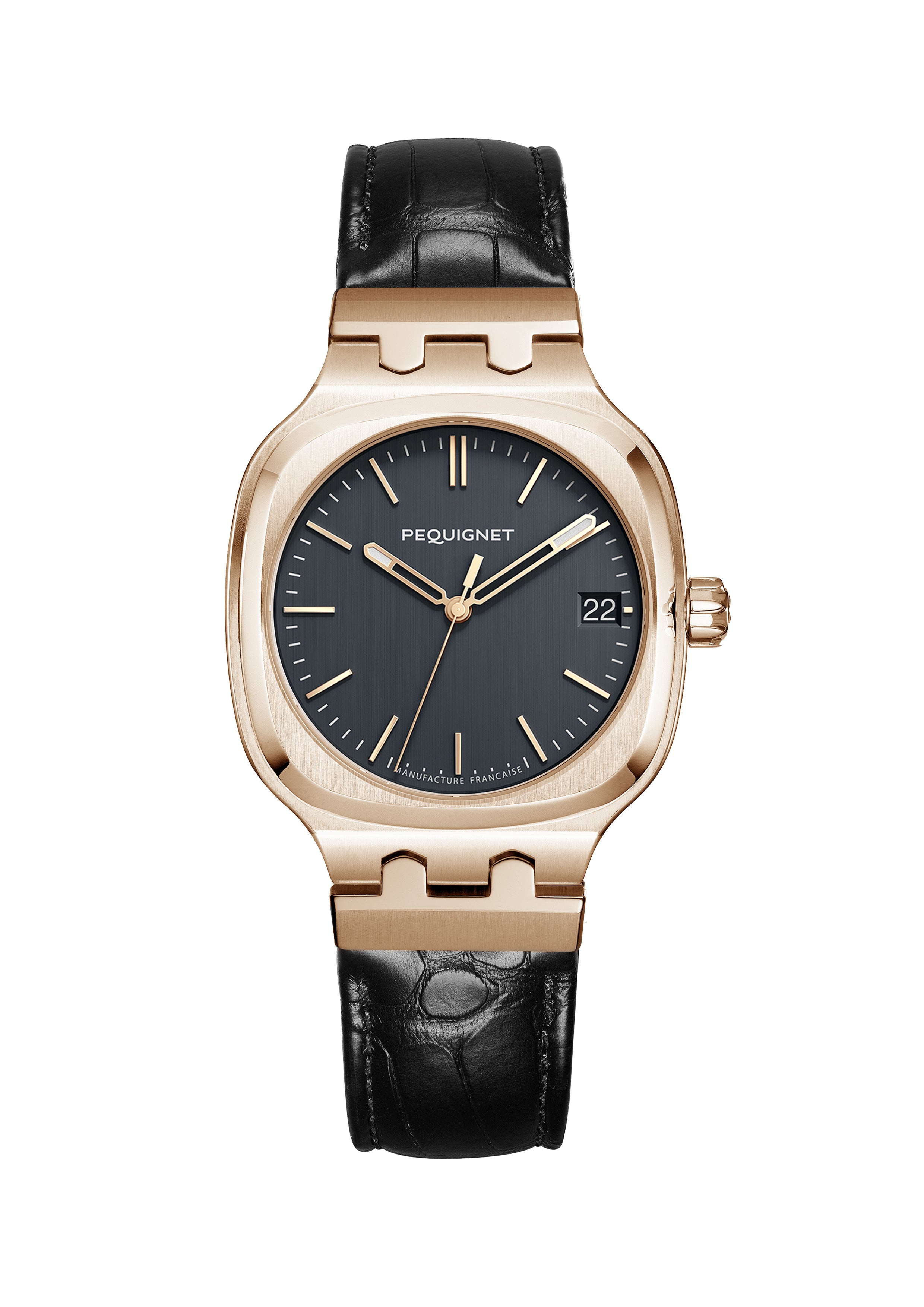 pequignet-concorde-or-montre-or-rose-18-carats-36-mm-cadran-anthracite image 1
