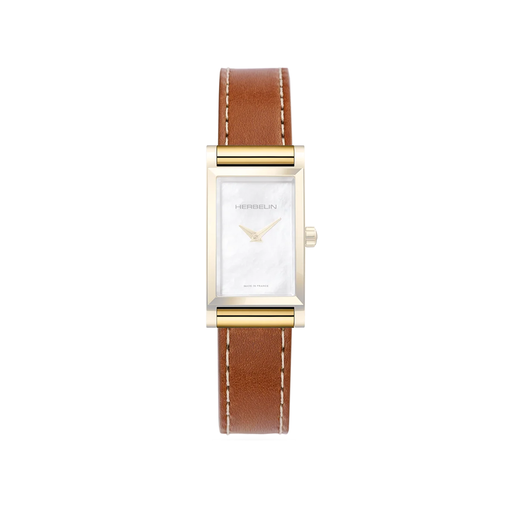 herbelin-antar-s-bracelet-simple-cuir-lisse-camel-interchangeable image 2