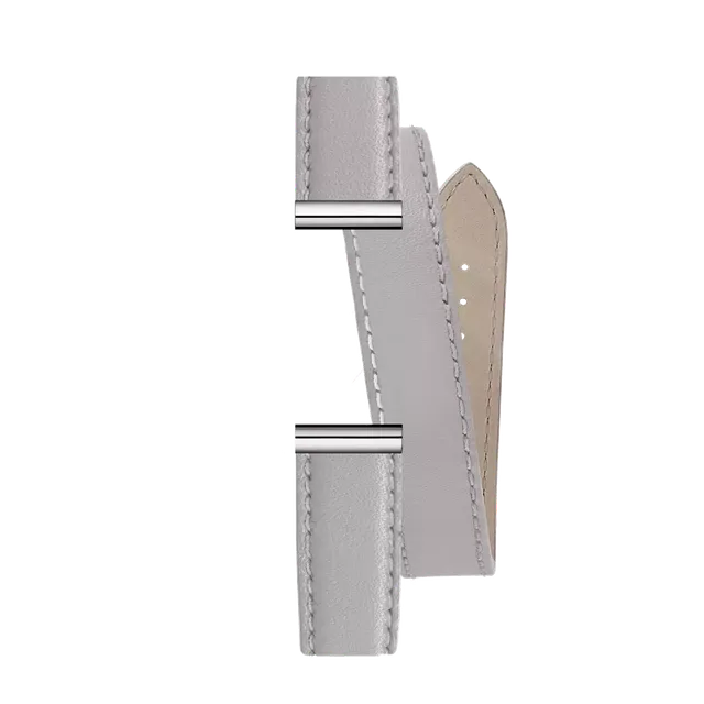 herbelin-antar-s-bracelet-montre-double-tour-cuir-nappa-gris-perle-interchangeab image 1