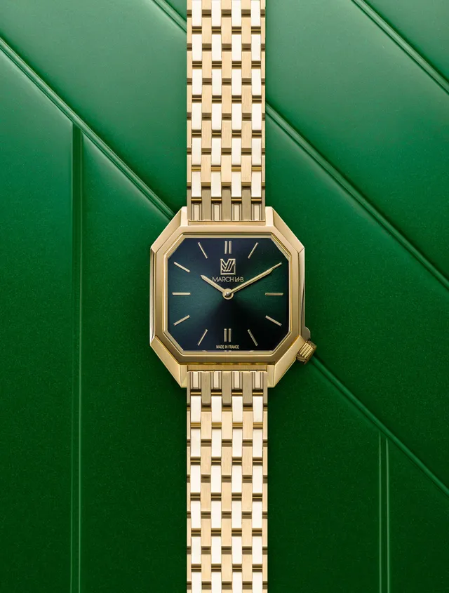 march-la-b-milady-mansart-emerald-28-mm-montre-femme-quartz-suisse image 1