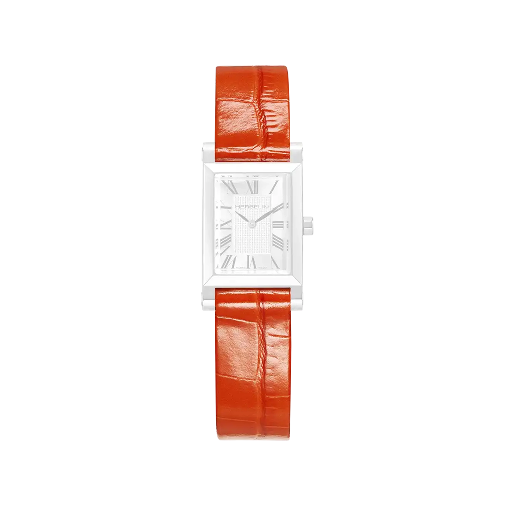 herbelin-antar-s-bracelet-fa-on-croco-orange-cuir-composant-interchangeable image 1