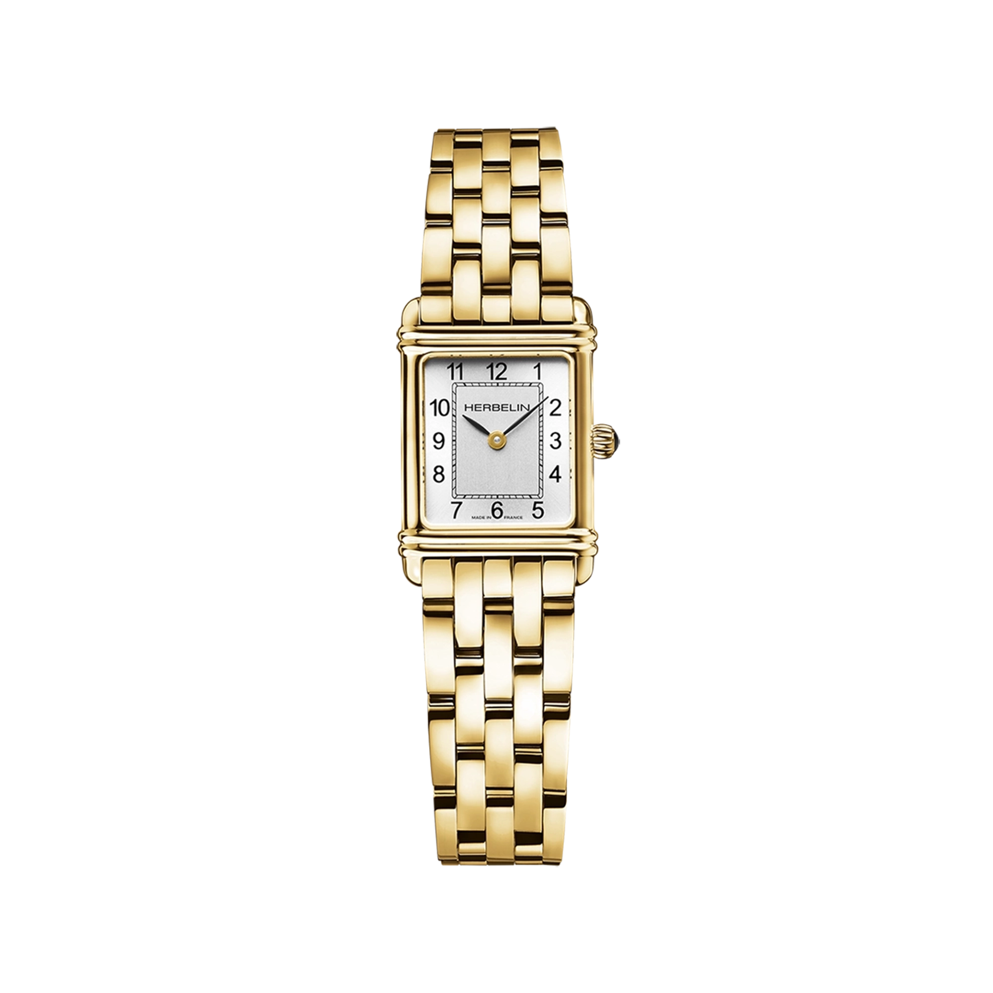 herbelin-art-d-co-montre-femme-quartz-dor-e-chiffres-arabes image 1