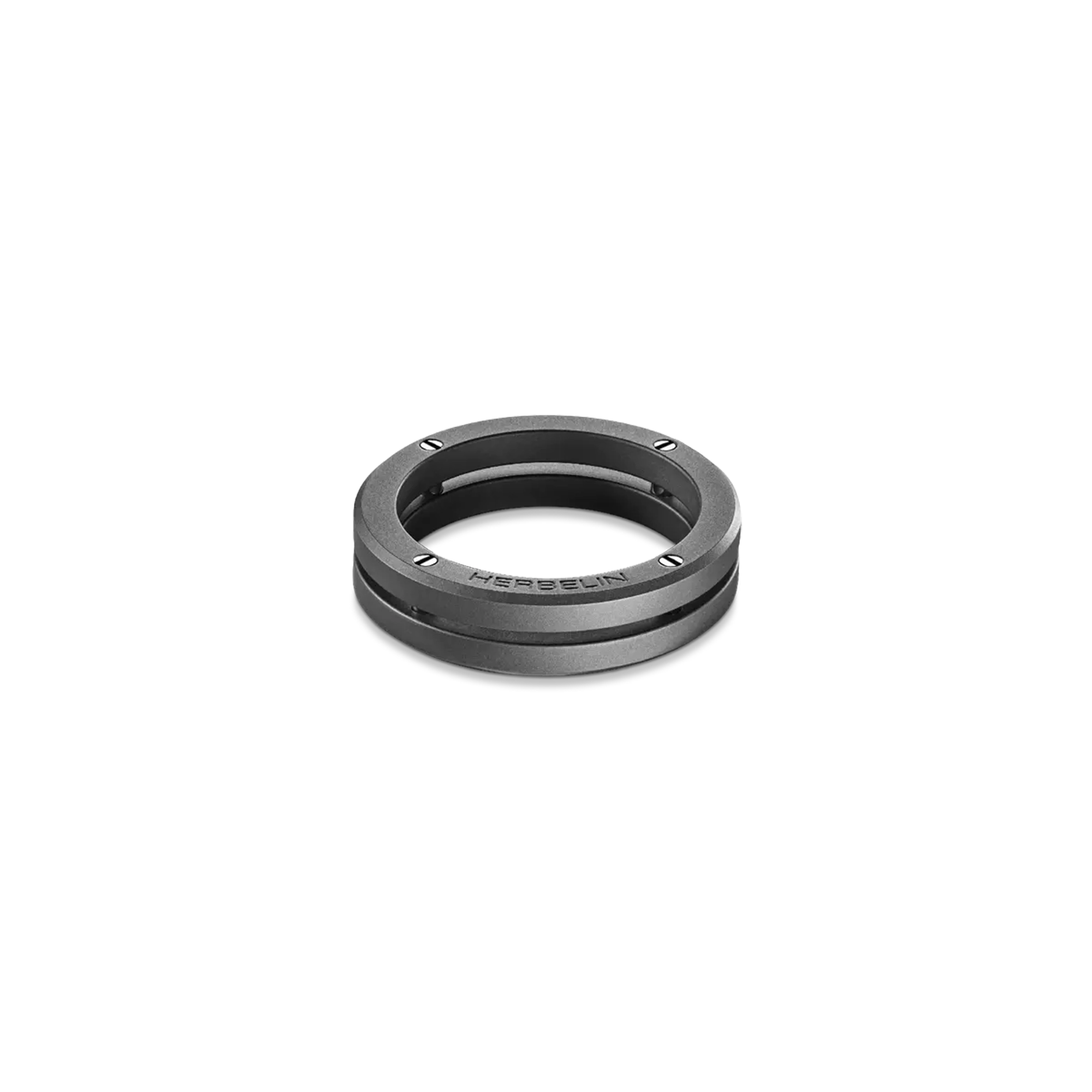 herbelin-bague-newport-duo-homme-titane-sabl-mat image 1