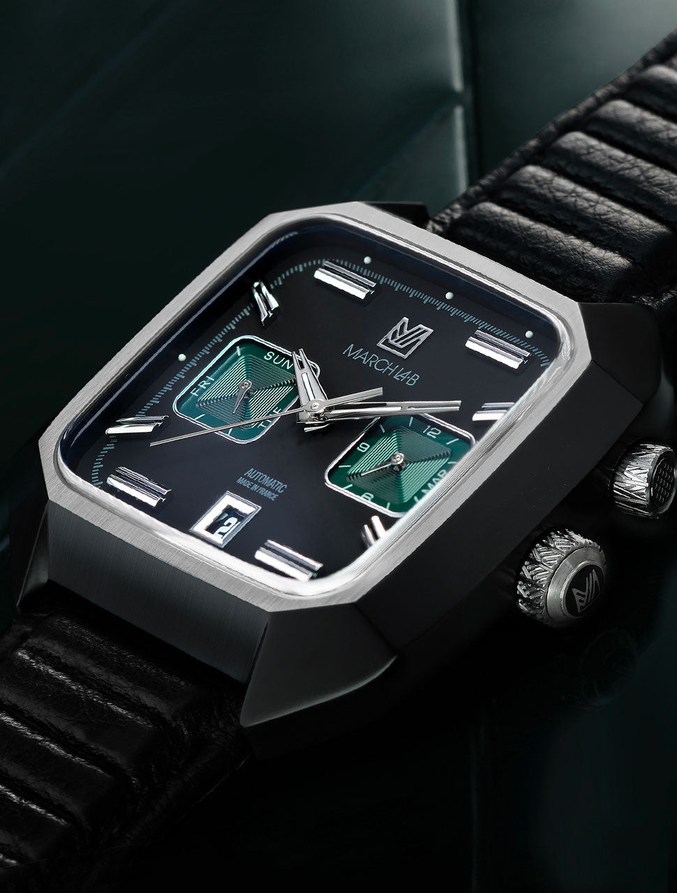 march-la-b-am2-calendar-automatique-phantom-41-mm-montre-homme-cadran-noir image 5