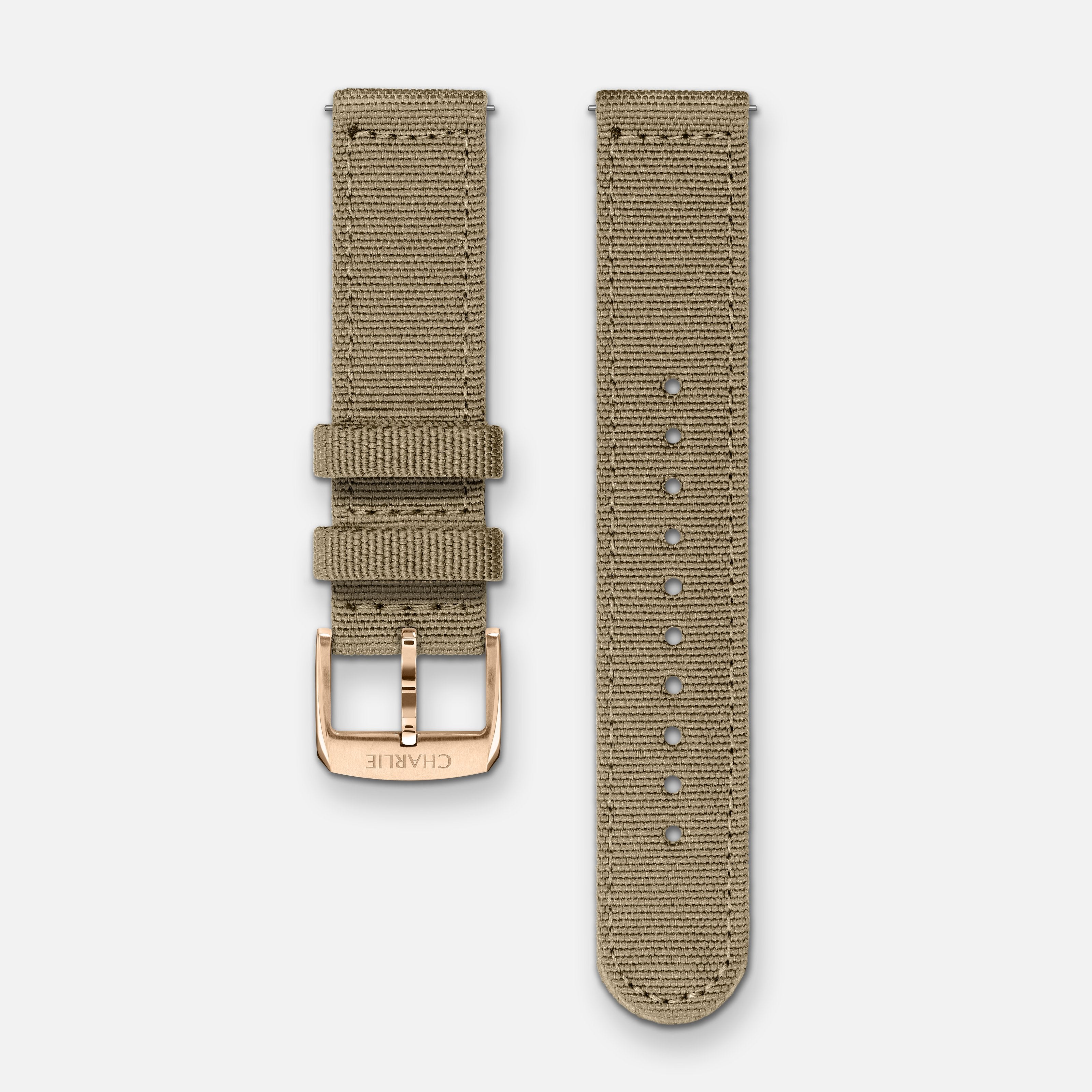 charlie-paris-bracelet-nylon-beige-20mm-interchangeable-sans-outil image 2