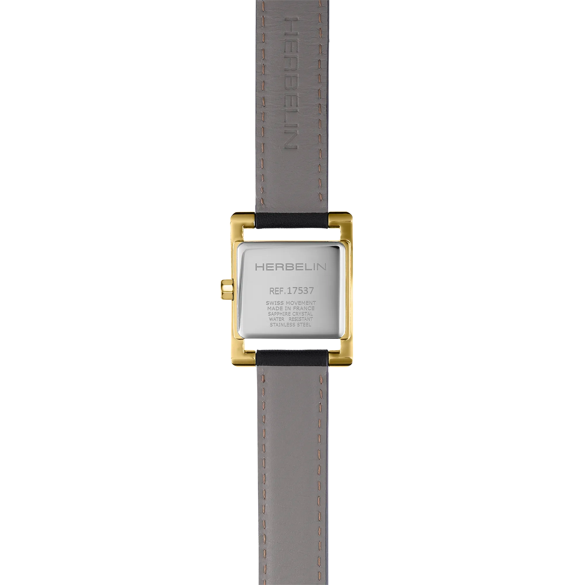 herbelin-ve-avenue-femme-quartz-pvd-or-jaune-cuir-noir image 4