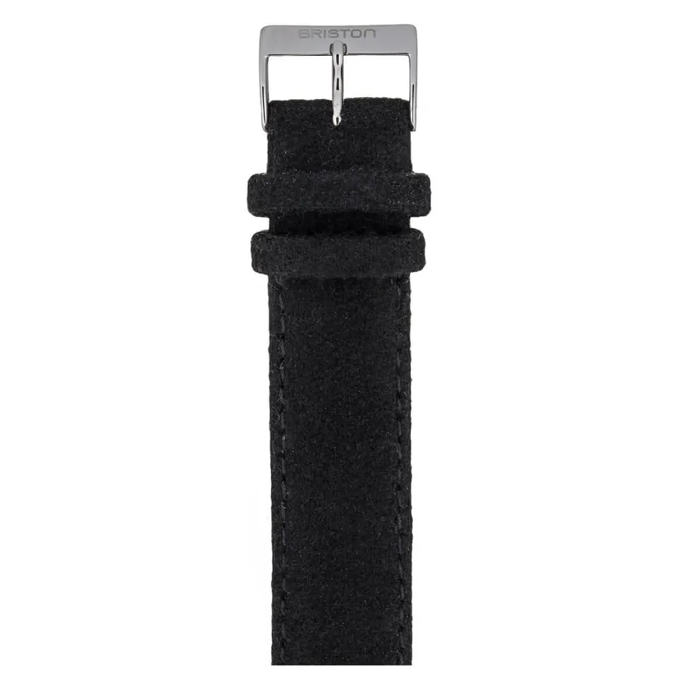 briston-clubmaster-classic-bracelet-flanelle-20-mm-noir image 1