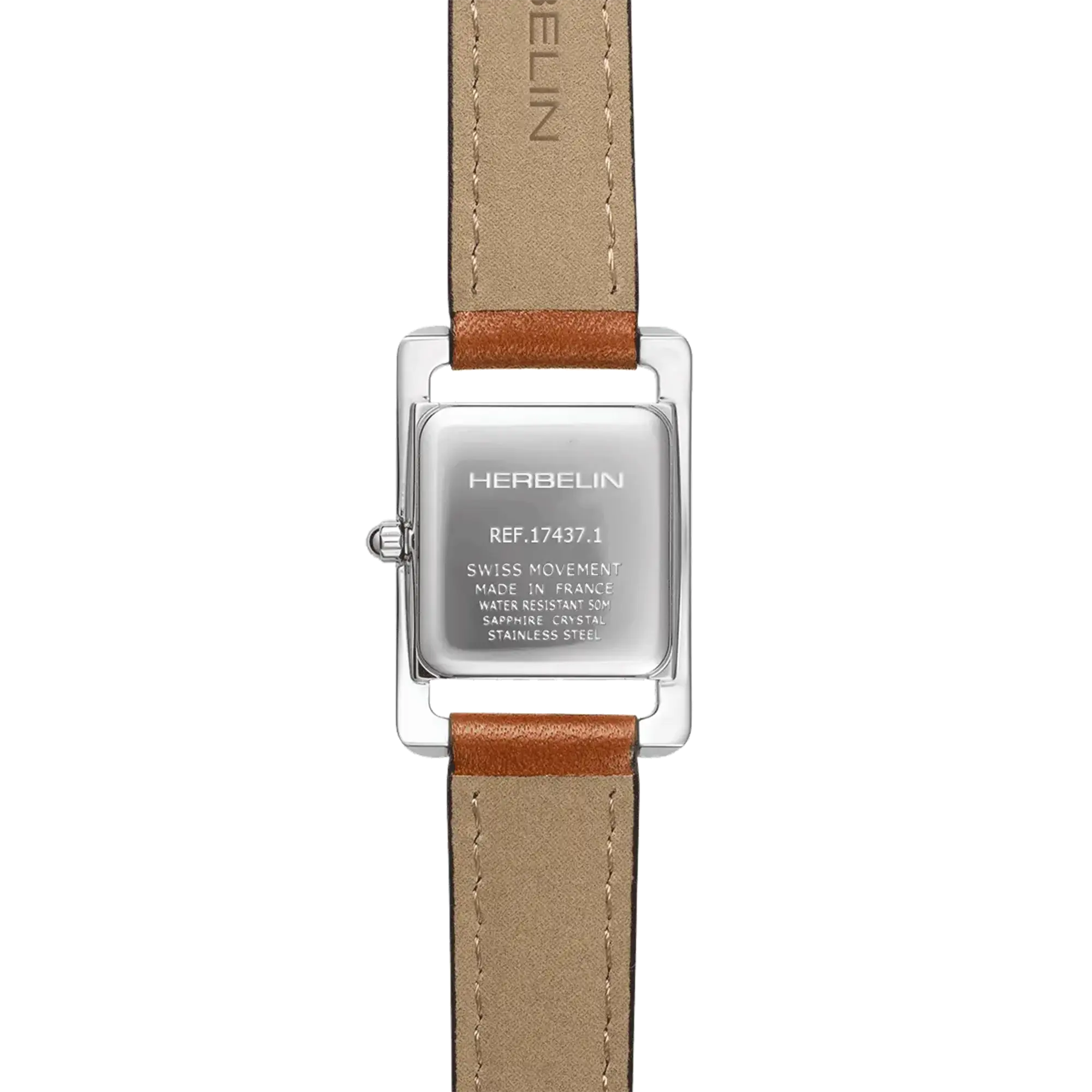 herbelin-ve-avenue-quartz-dame-nacre-cuir-brun image 3