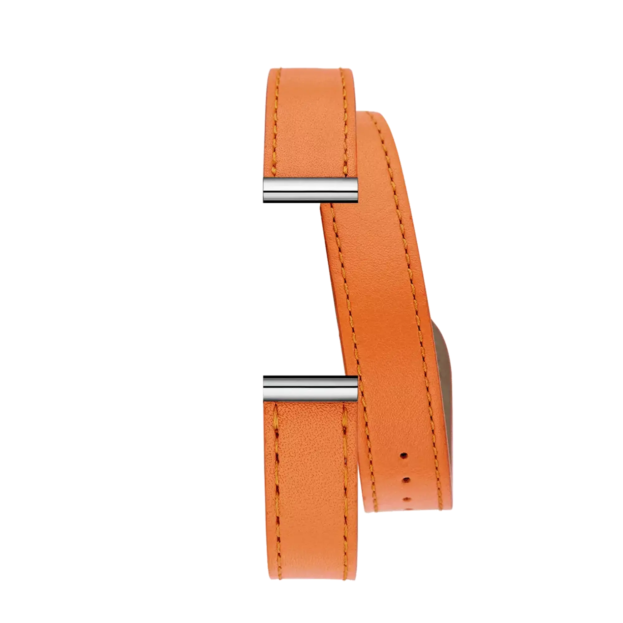 herbelin-antar-s-bracelet-double-tour-cuir-orange-composant image 1