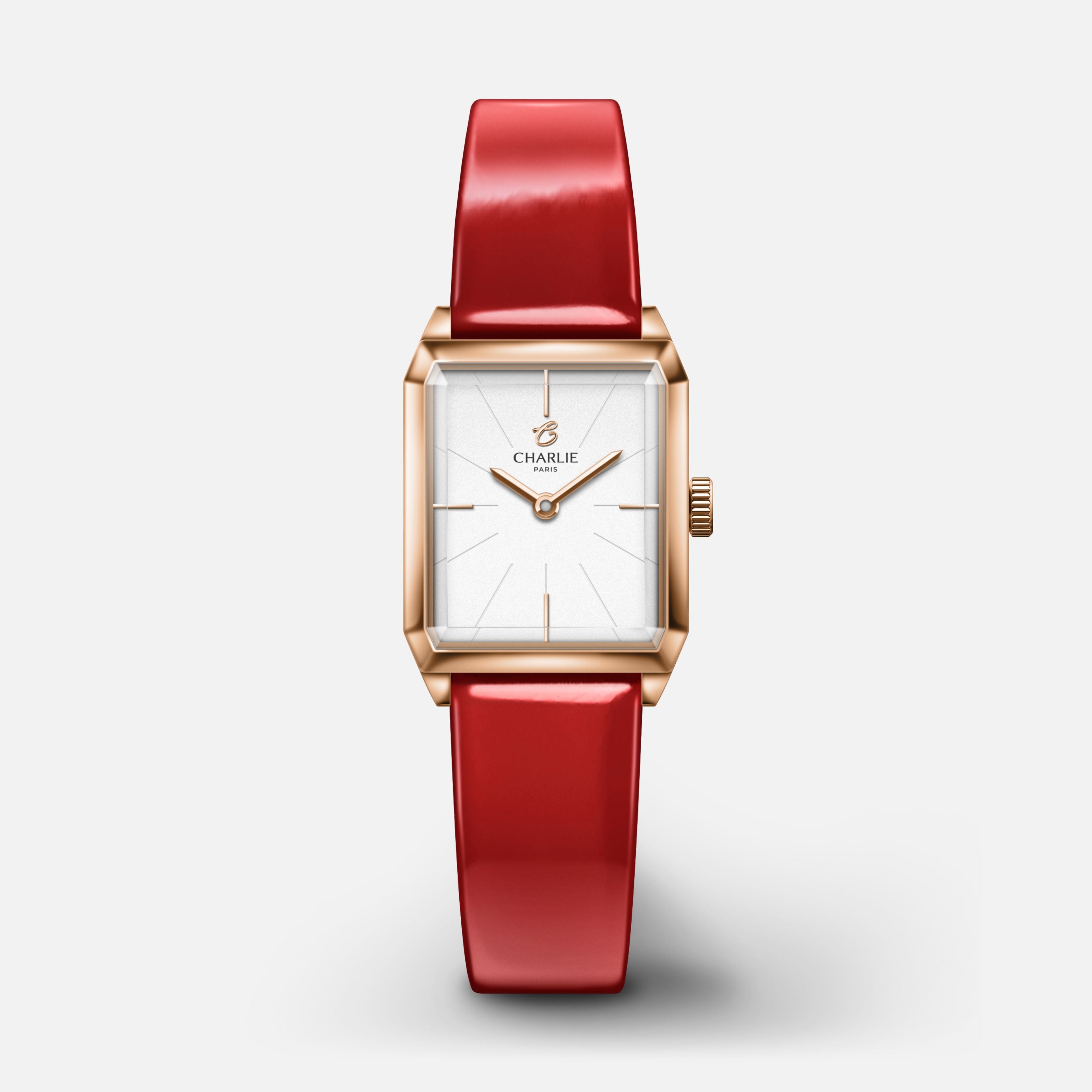 charlie-paris-bracelet-montre-cuir-vernis-rouge-14mm image 4