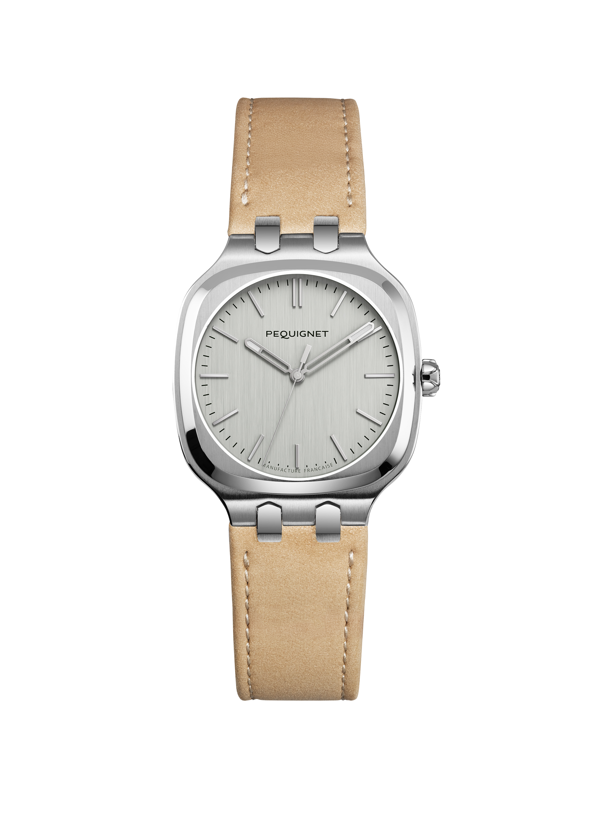 pequignet-concorde-30-mm-cadran-argent-acier-montre-sport-chic-quartz image 1