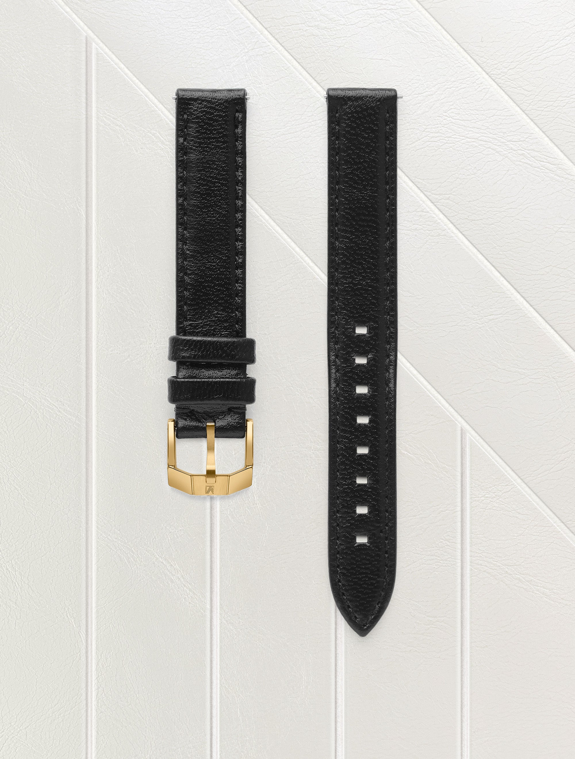 march-la-b-bracelet-chevreau-noir-14mm-bracelet-de-montre-interchangeable-en-cui image 2
