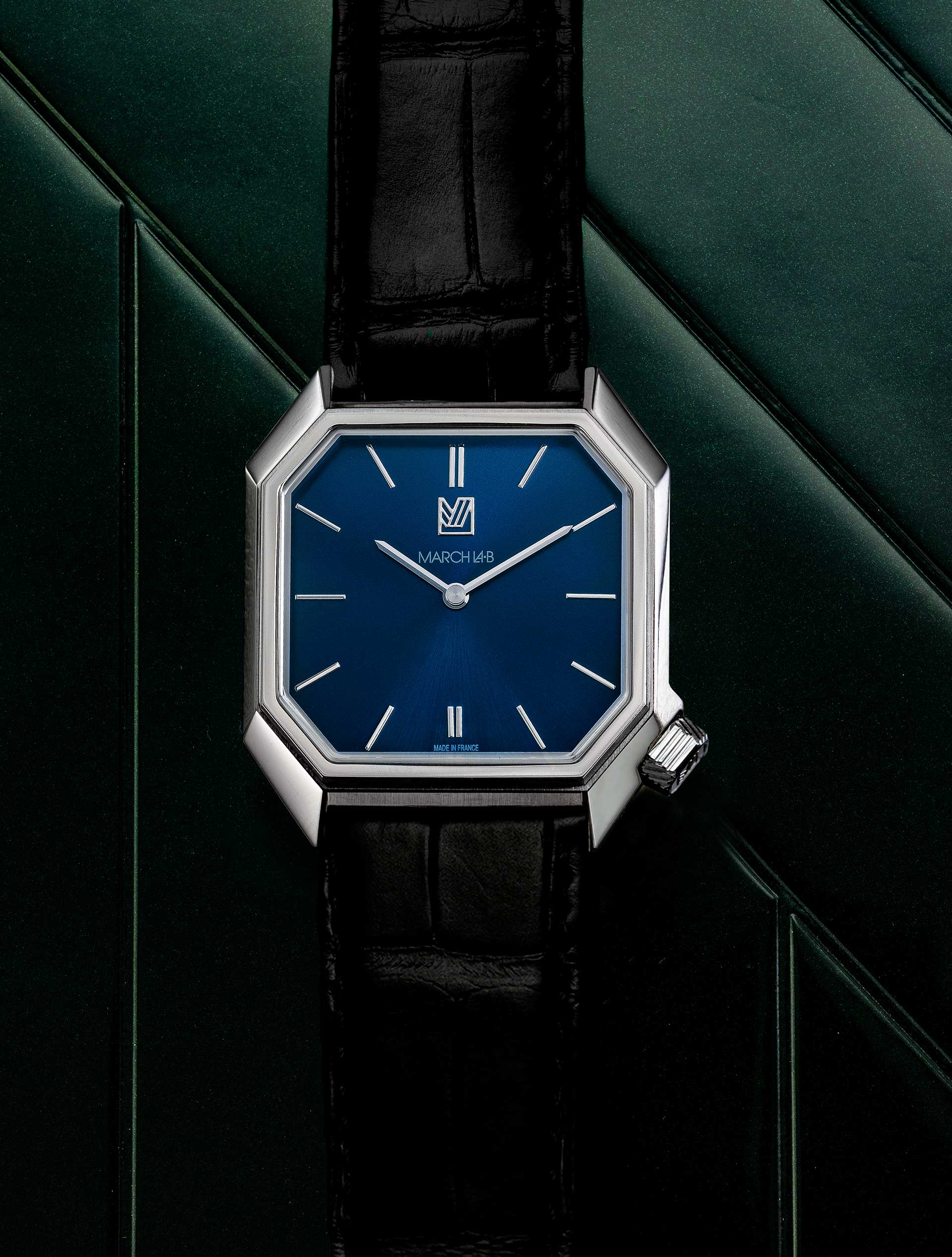 march-la-b-mansart-electrique-34mm-cadran-navy-bleu-quartz-suisse image 3