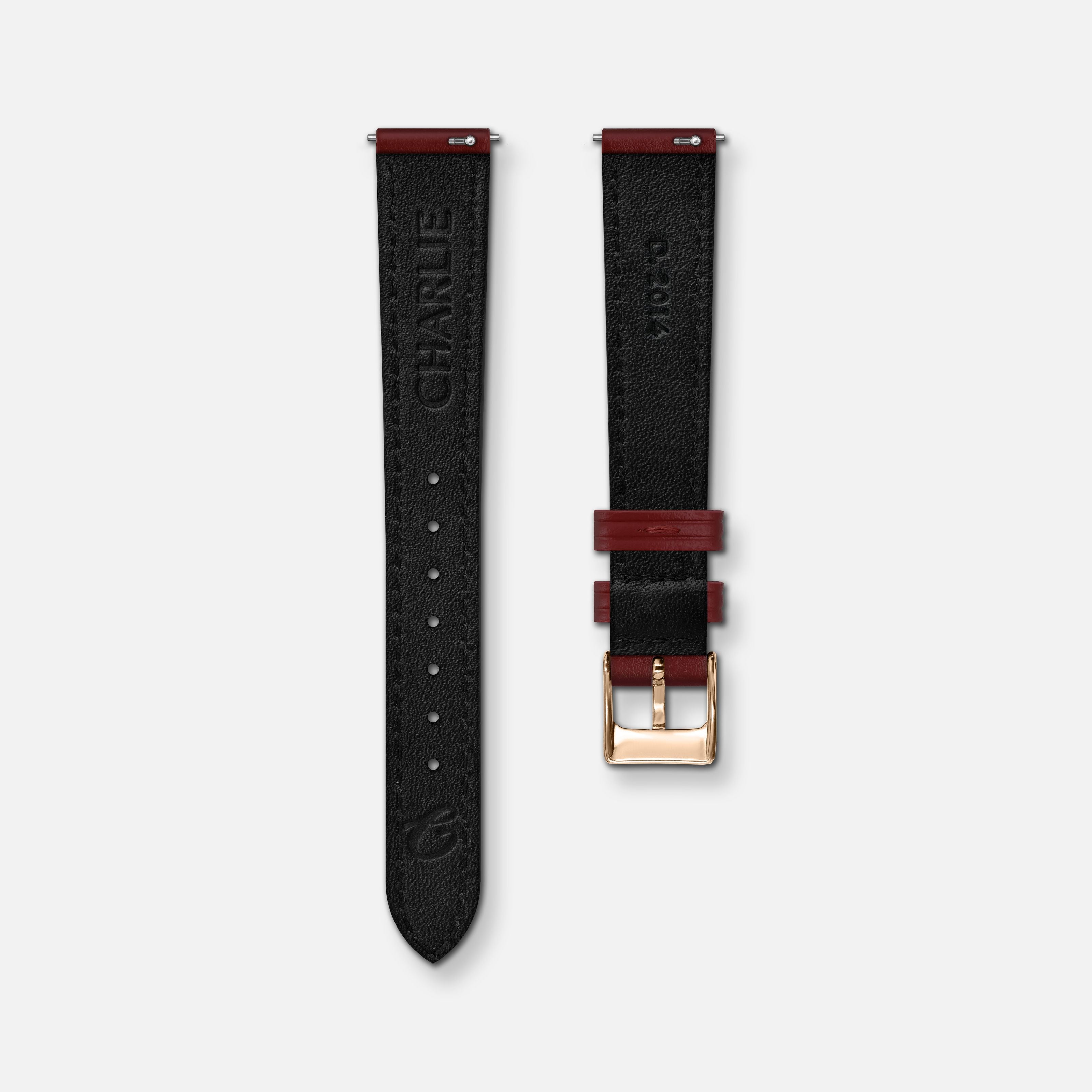 charlie-paris-bracelet-cuir-bordeaux-14mm image 6
