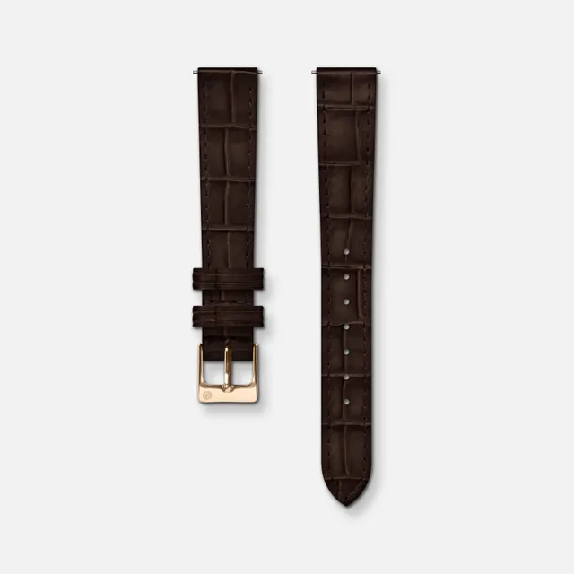 charlie-paris-bracelet-montre-cuir-crocograin-chocolat-14mm image 1