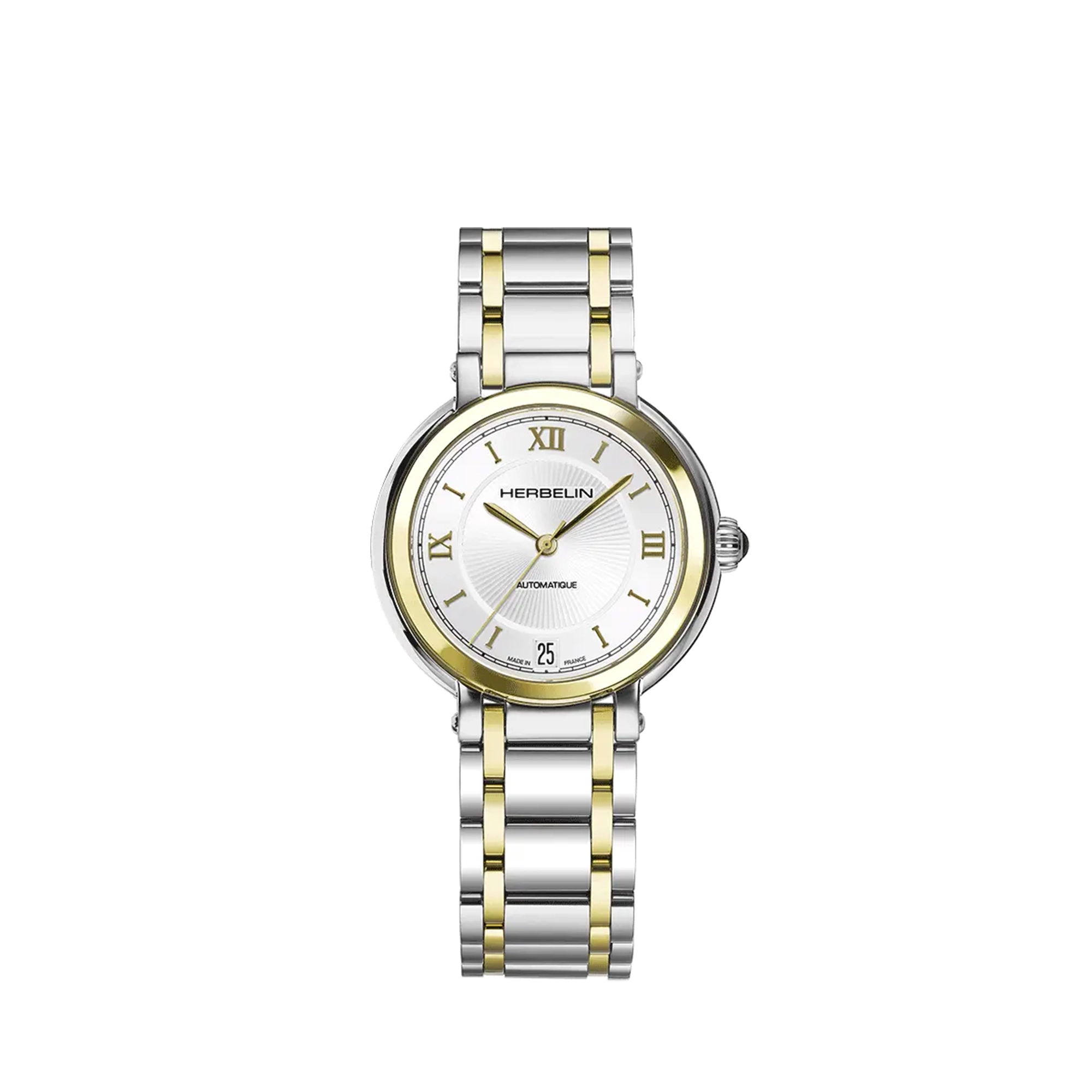 herbelin-galet-automatique-montre-femme-bicolore image 1