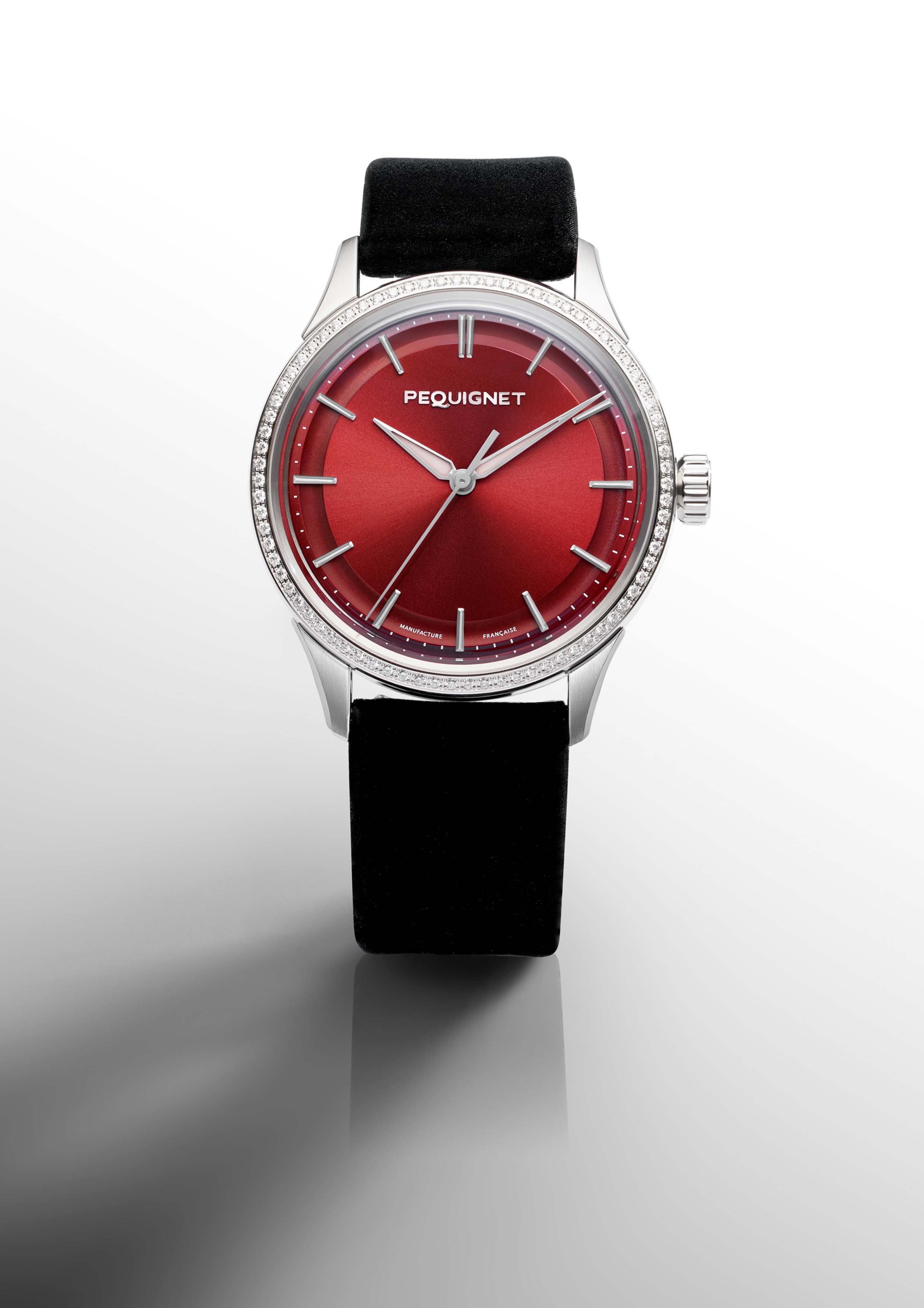 montre-pequignet-royale-paris-36-mm-bordeaux-lunette-78-diamants-calibre-initial image 4