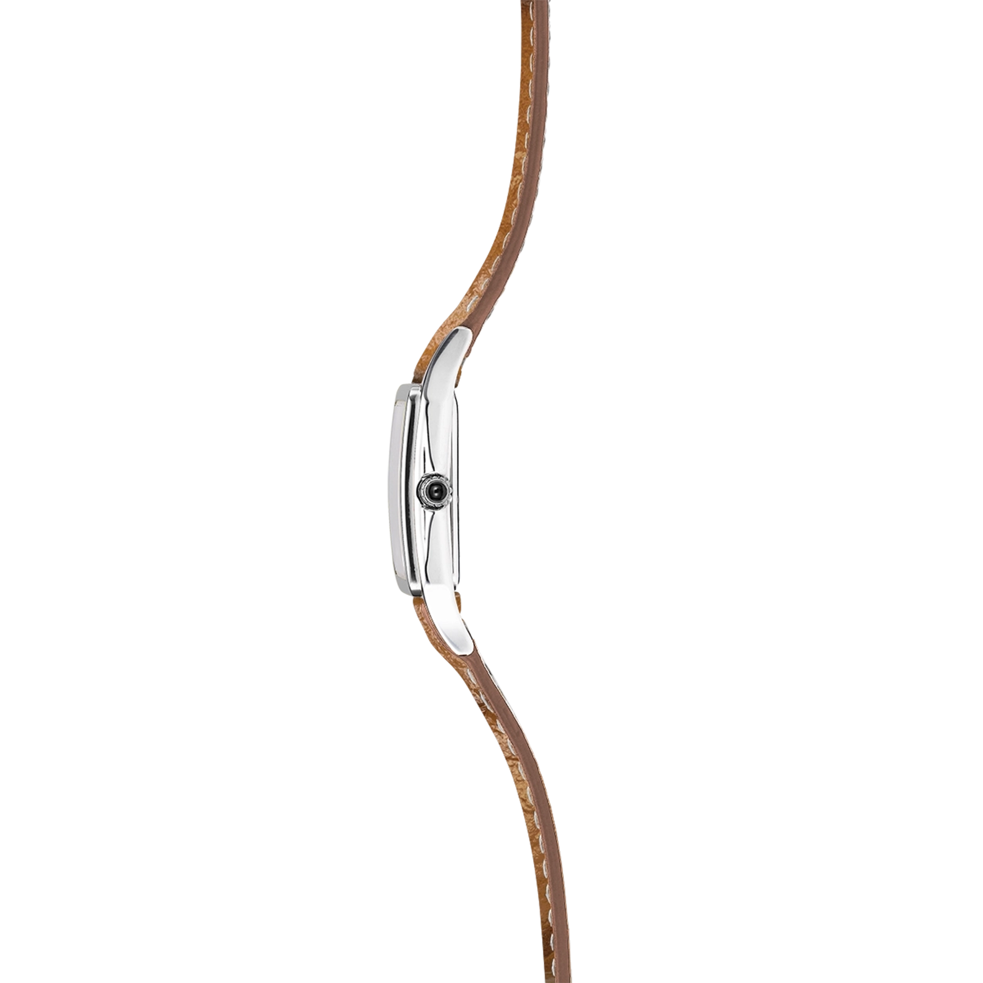 herbelin-luna-quartz-femme-argent-blanc-cuir-autruche image 3