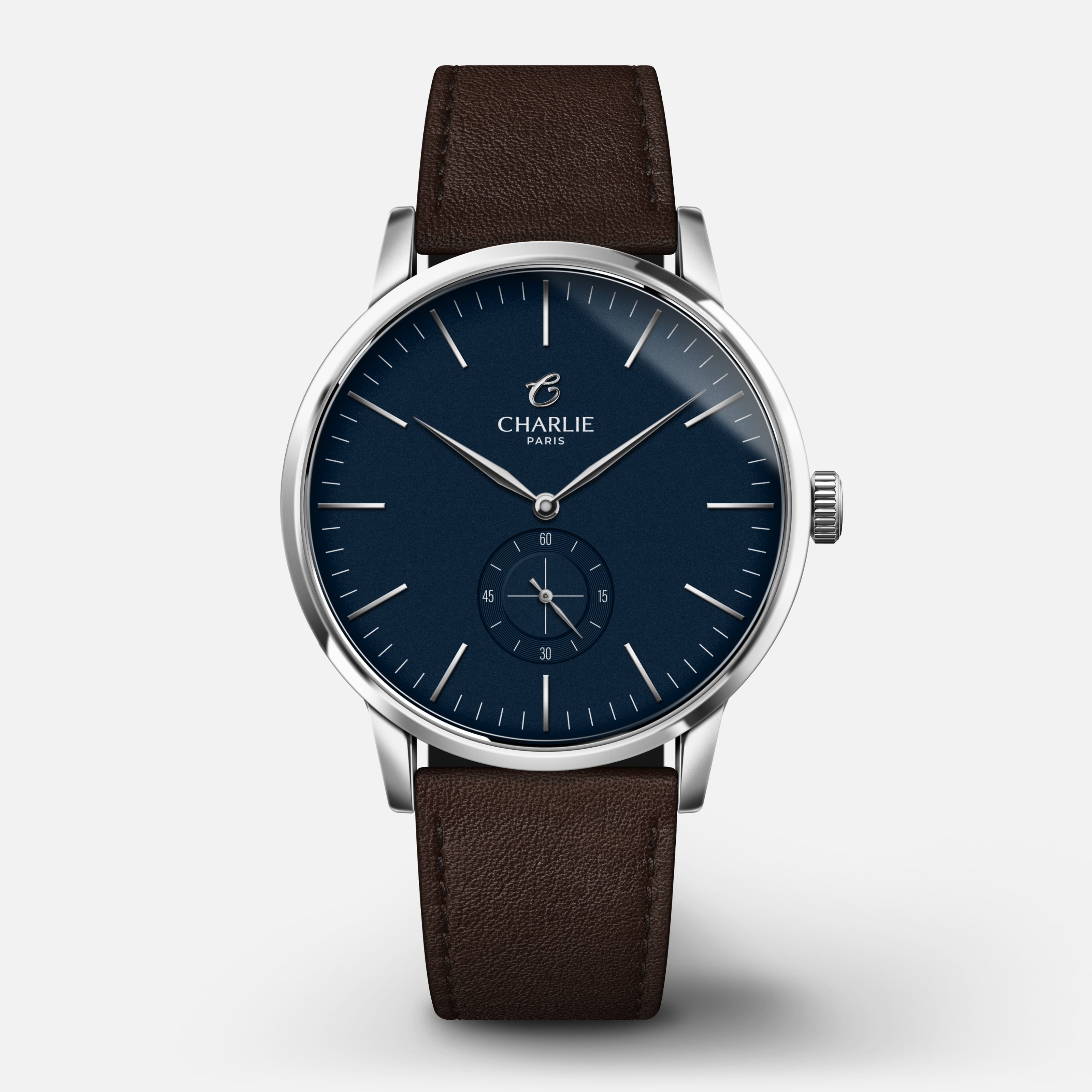 charlie-paris-horizon-montre-quartz-homme-bleu-39mm-acier image 6