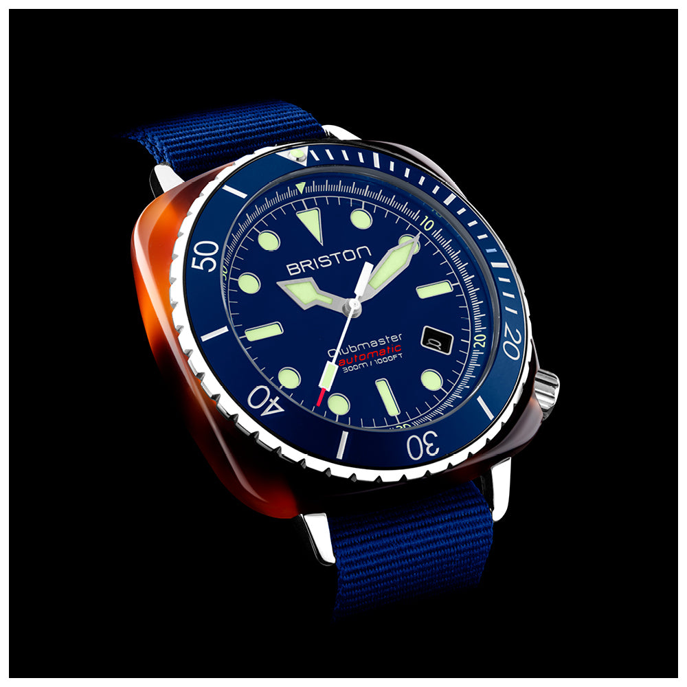 briston-clubmaster-diver-pro-hms-auto-44-mm-bleu-marine-300-m image 5