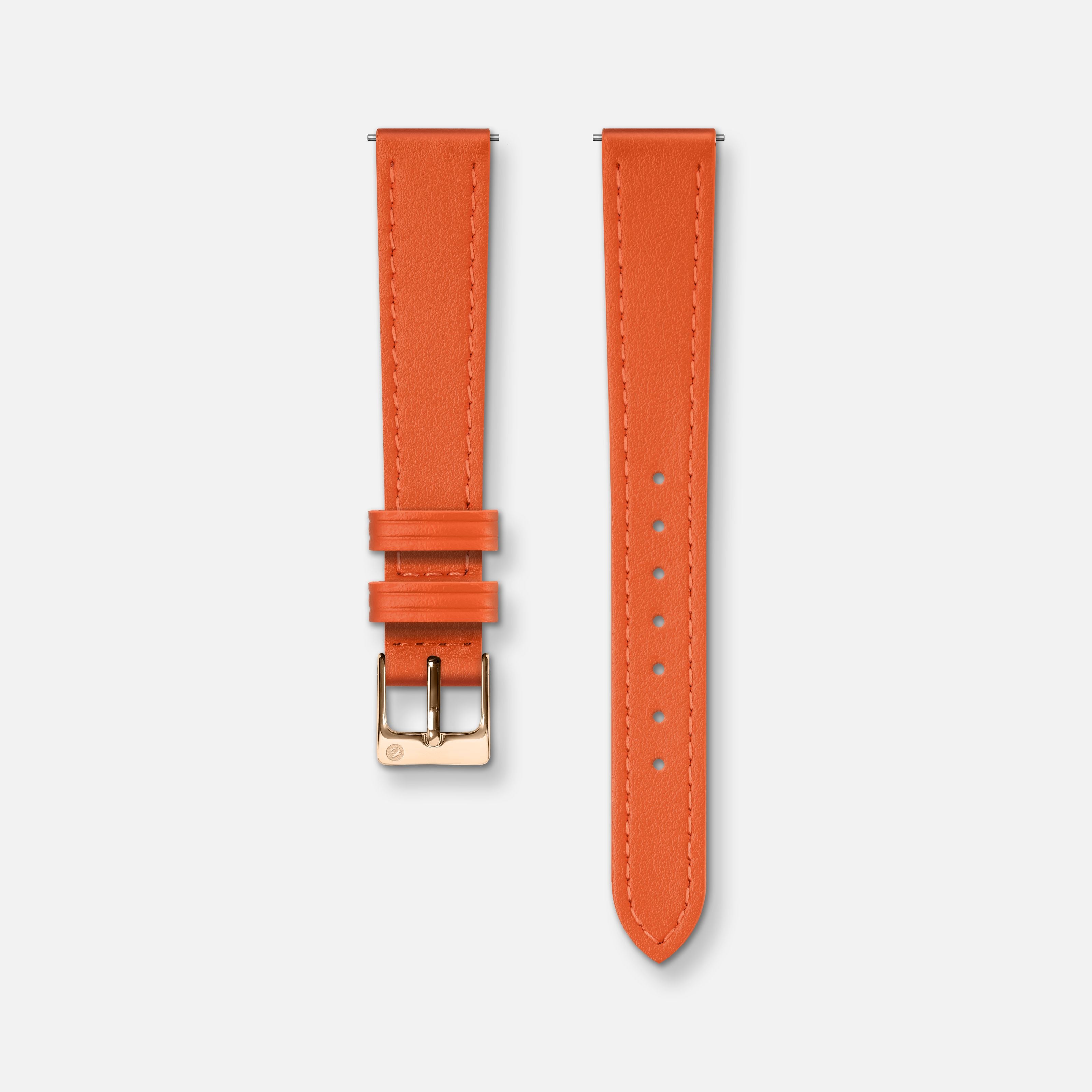 charlie-paris-bracelet-montre-cuir-mandarine-14mm image 1