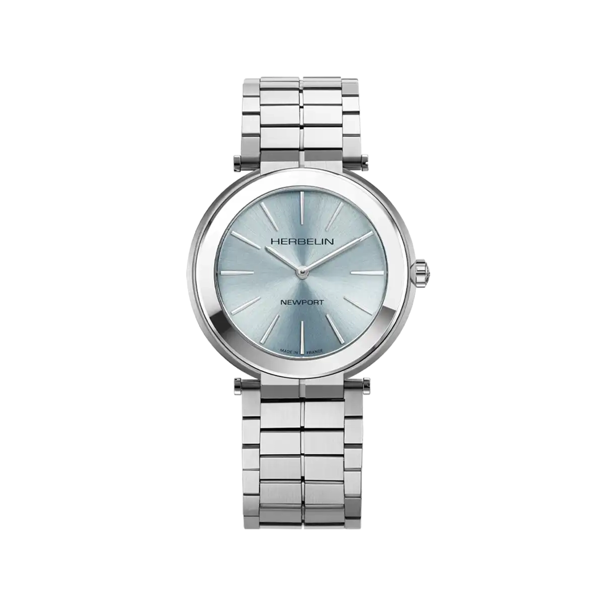 herbelin-newport-slim-quartz-homme-bleu-arctique-acier-5-80-mm image 1