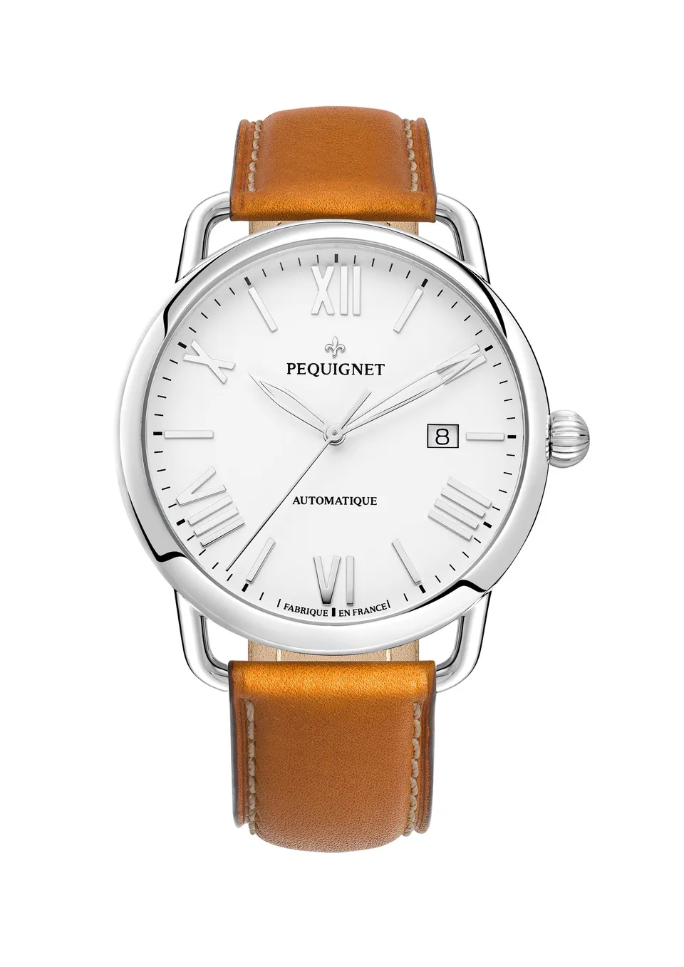 pequignet-equus-origine-cadran-blanc-montre-homme-automatique-avec-date image 1
