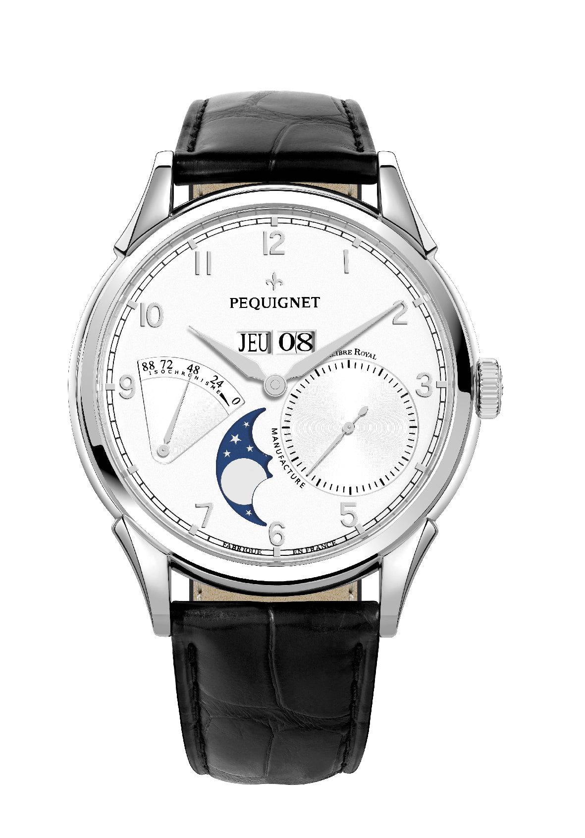 pequignet-royale-grand-sport-argent-opalin-montre-homme-calibre-royal image 3