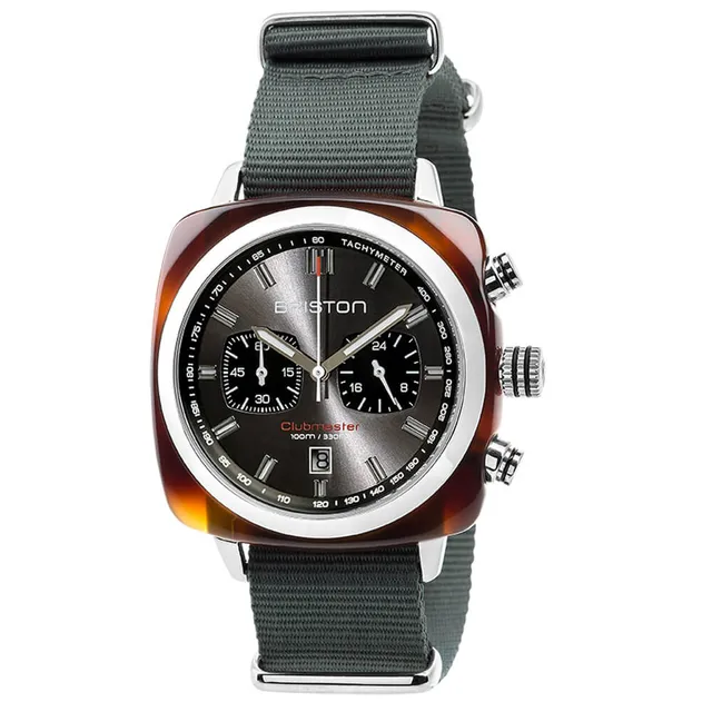 briston-clubmaster-sport-montre-chronographe-42-mm-gris image 1