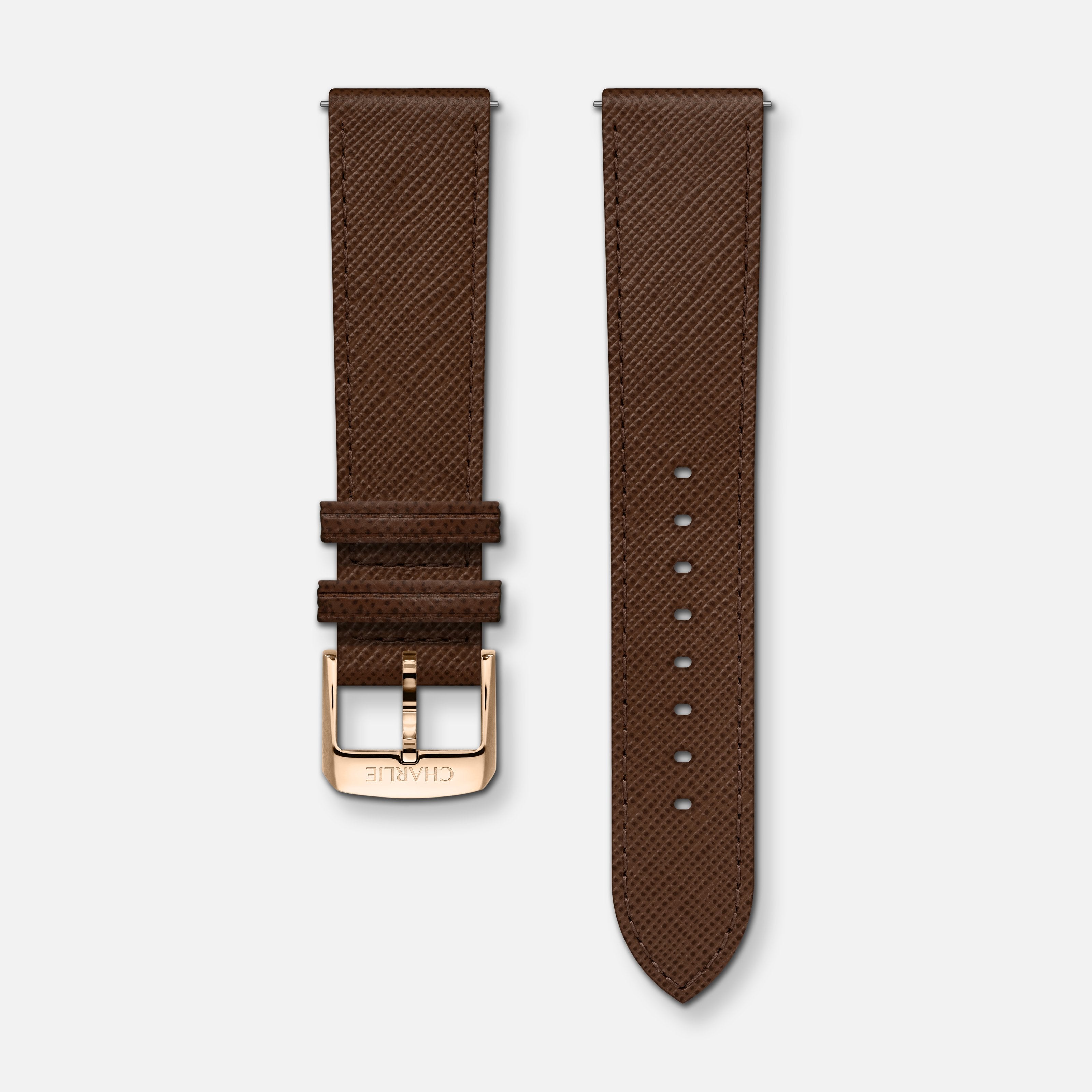charlie-paris-bracelet-cuir-saffiano-marron-20-mm-homme-initial-horizon-gr-allia image 3