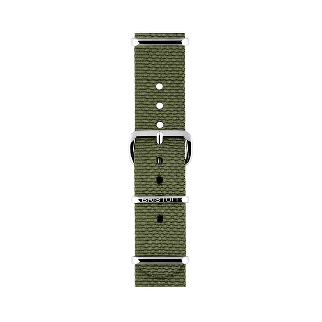 briston-clubmaster-classic-bracelet-nato-18-mm-vert-militaire image 1