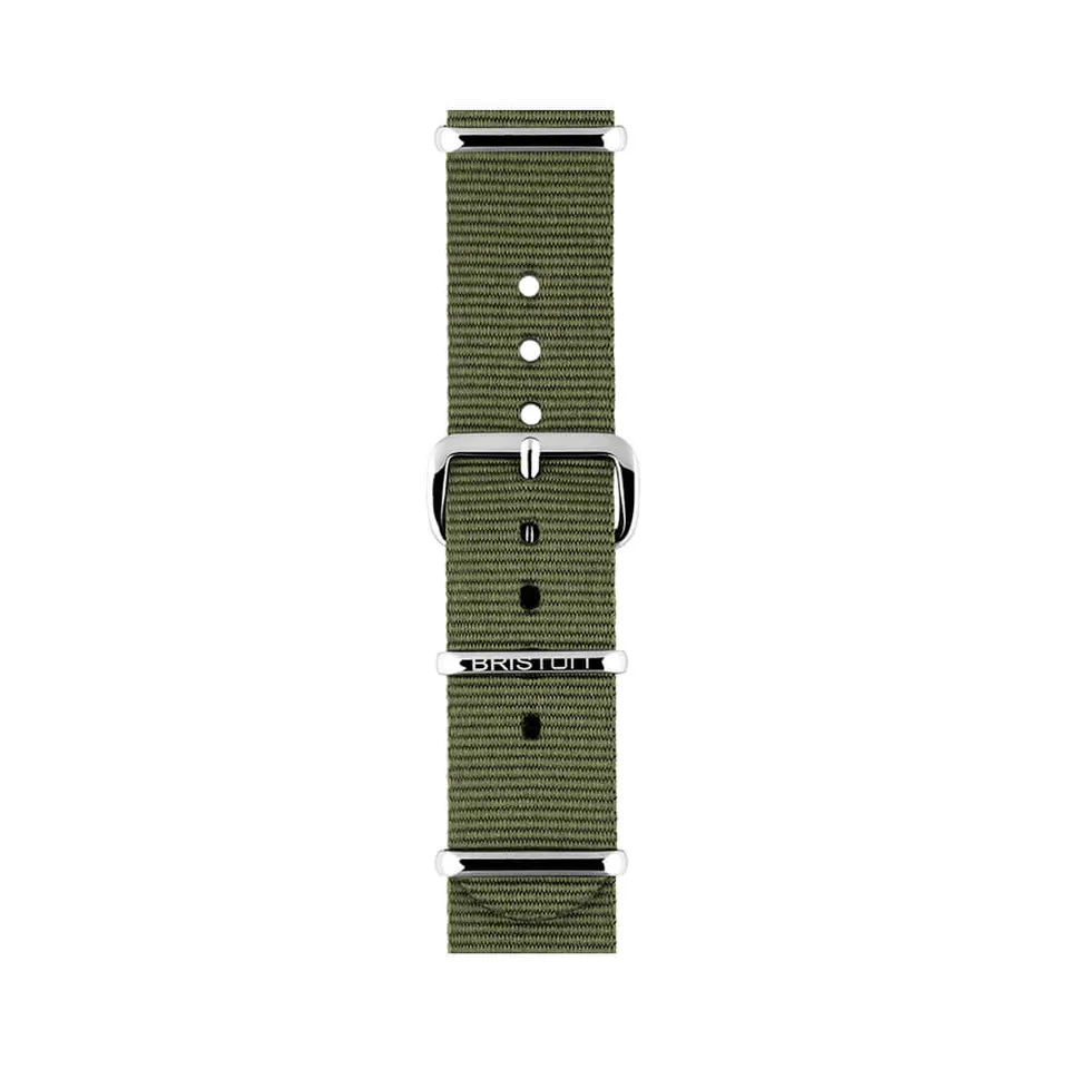 briston-clubmaster-classic-bracelet-nato-18-mm-vert-militaire image 1