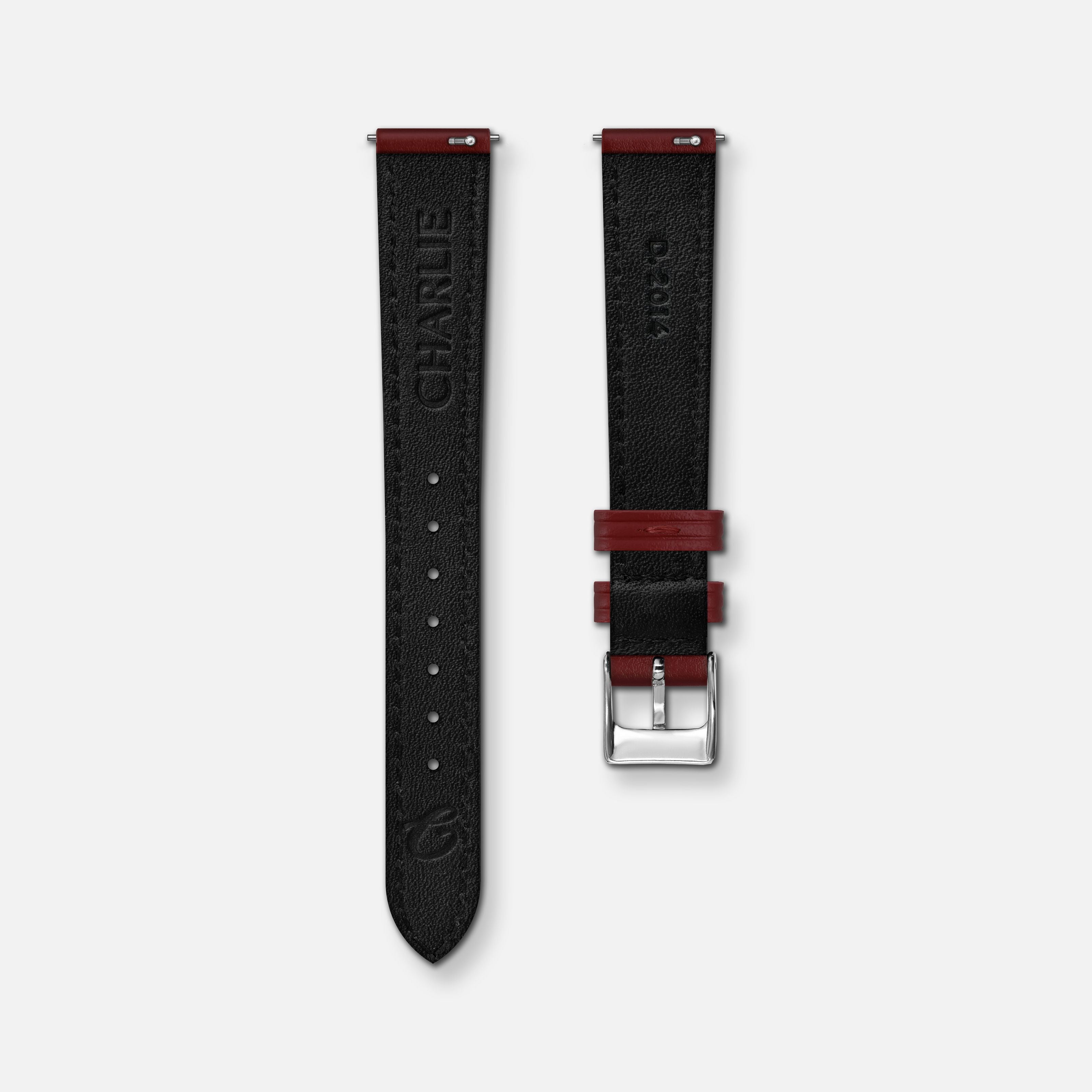 charlie-paris-bracelet-cuir-bordeaux-14mm image 5