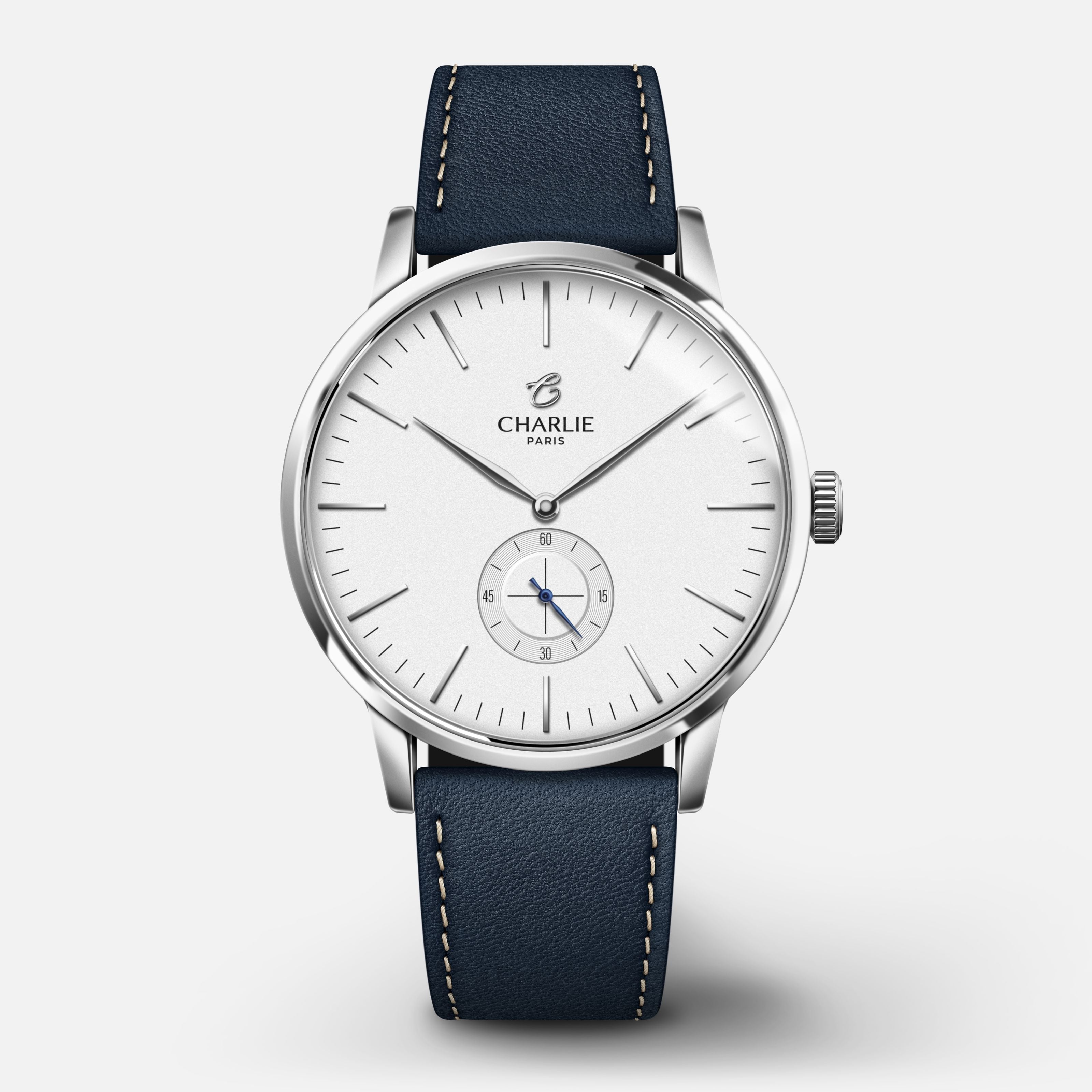 charlie-paris-horizon-montre-quartz-homme-39mm-cadran-blanc image 5