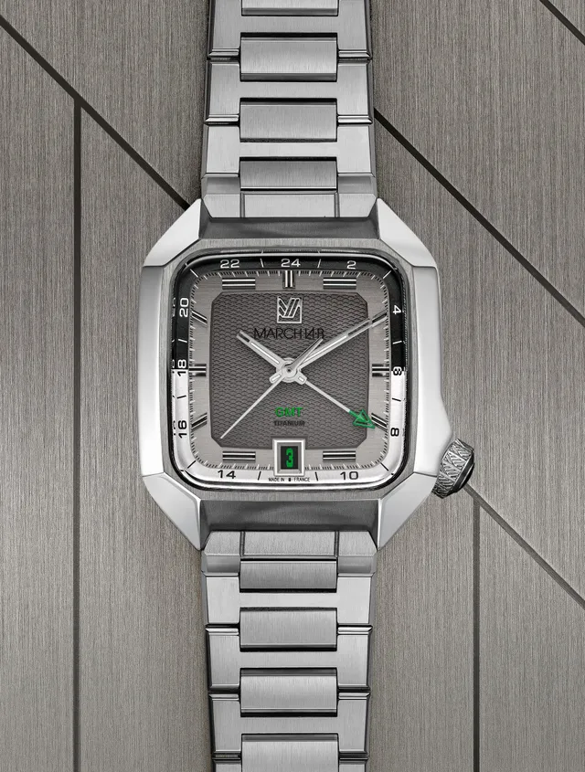 march-la-b-am2-slim-gmt-automatique-mill-sime-mars-2025-montre-homme-titane-36mm image 1