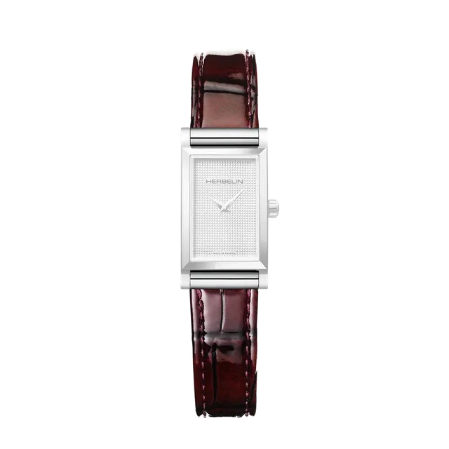 herbelin-antar-s-bracelet-simple-bordeaux-vernis-bracelet-cuir-verni image 1