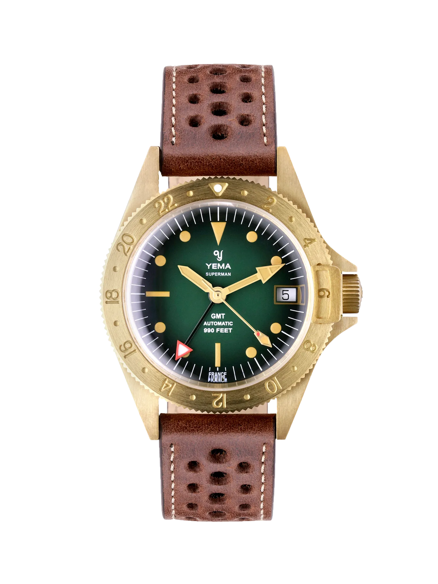 yema-superman-heritage-gmt-bronze-montre-gmt image 1