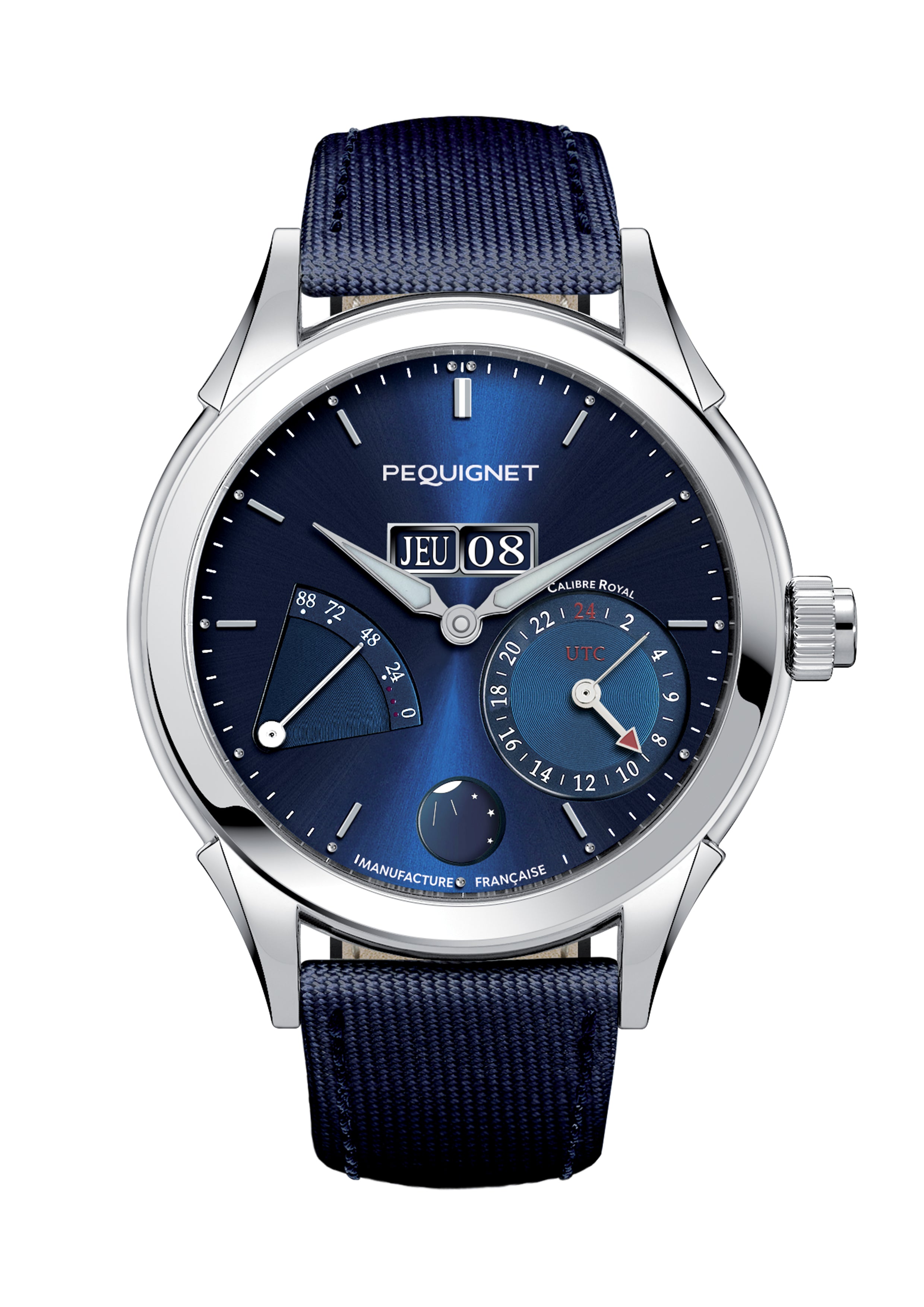 pequignet-royale-gmt-calibre-royal-homme-bleu image 2