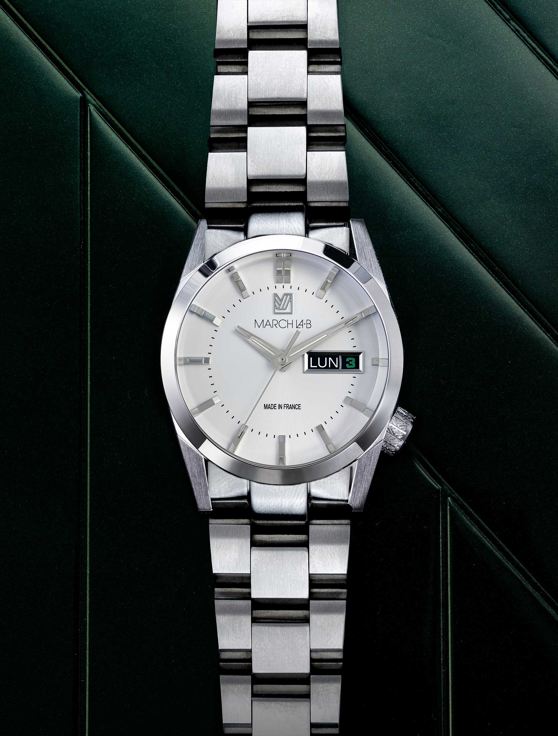 march-la-b-am89-electrique-montre-fran-aise-38-mm-cadran-blanc image 1