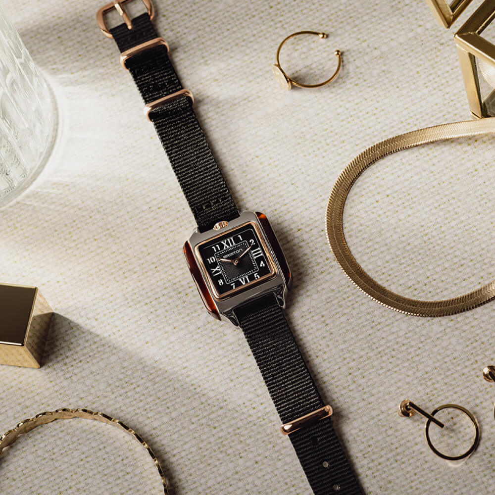 briston-streamliner-kennedy-petite-quartz-25-mm-dor-rose-cadran-noir image 4