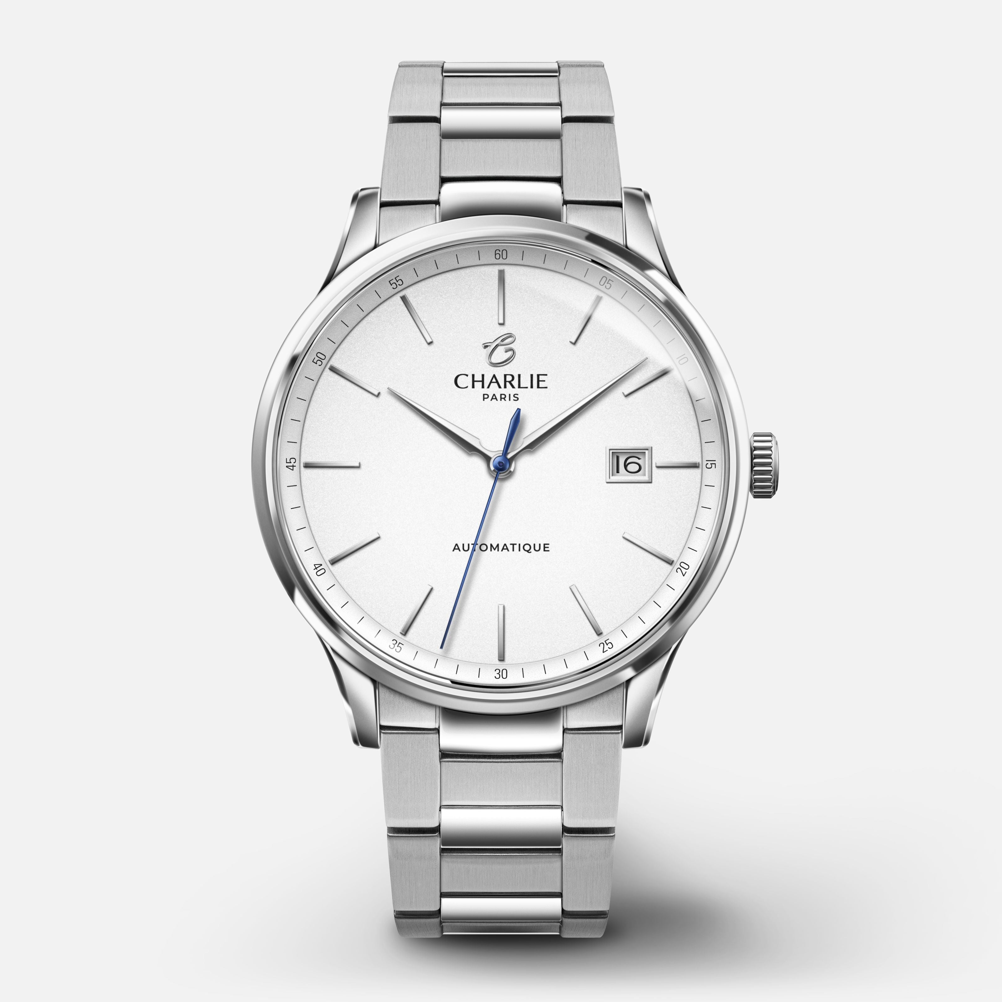 charlie-paris-initial-slim-blanc-montre-homme-automatique-40-mm-cadran-blanc-aci image 8