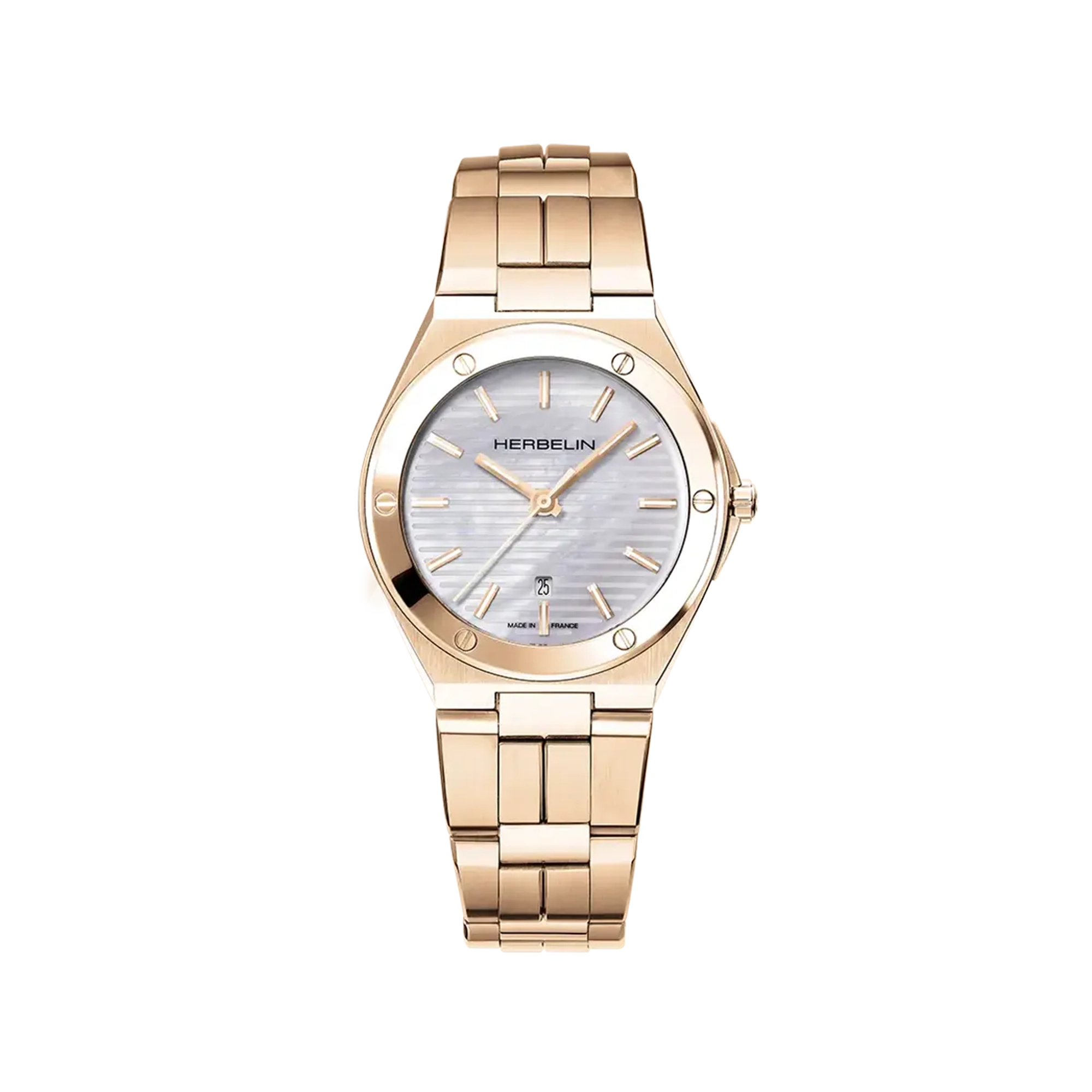 herbelin-cap-camarat-quartz-femme-pvd-or-rose-nacre-blanche image 1