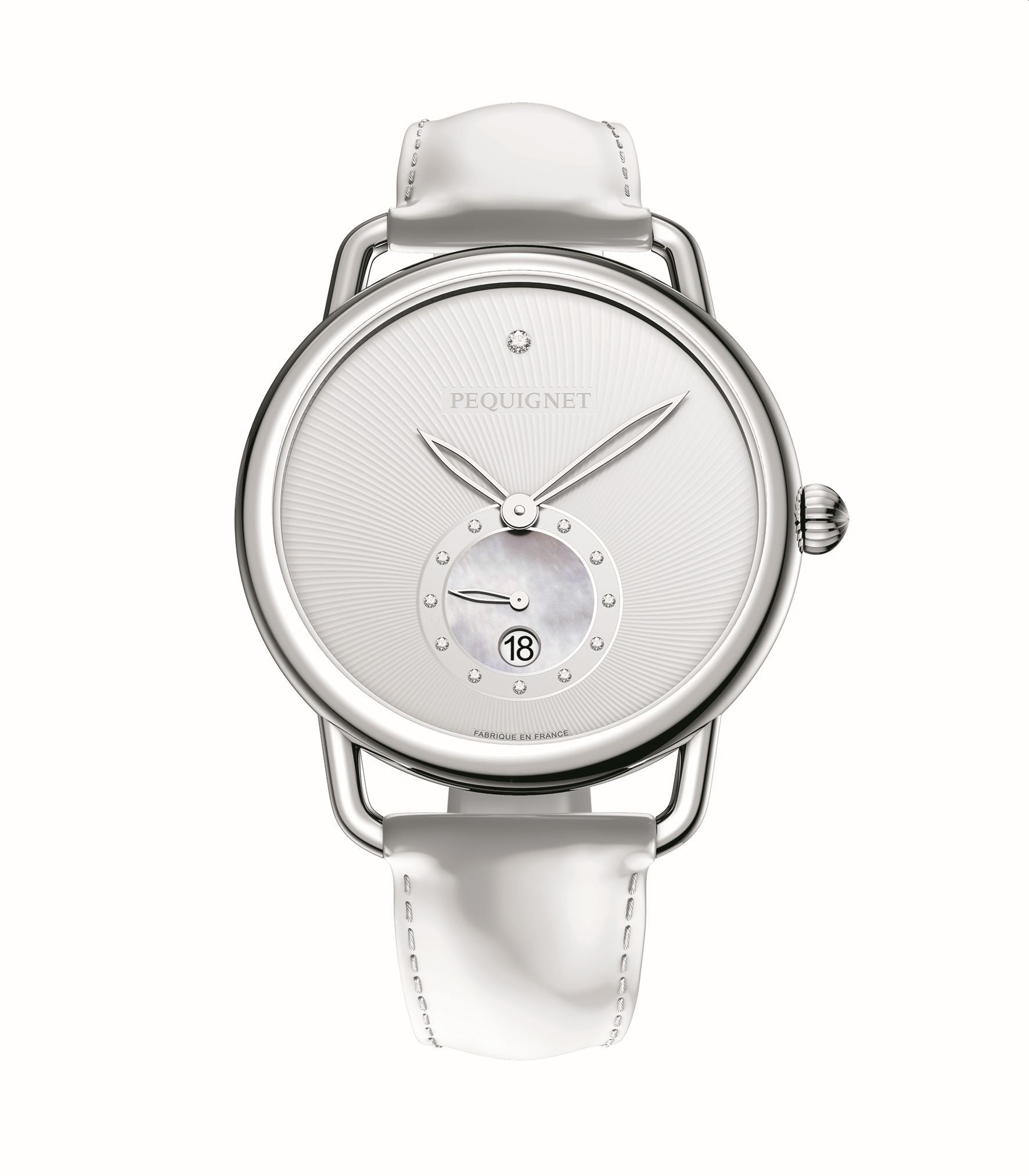 pequignet-equus-origine-montre-quartz-cadran-argent-bracelet-acier image 3