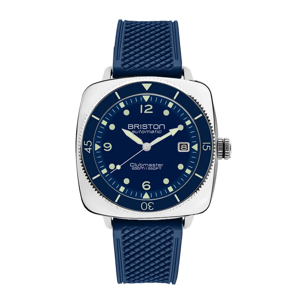 briston-clubmaster-legend-diver-automatique-40-mm-acier-bleu-marine image 1
