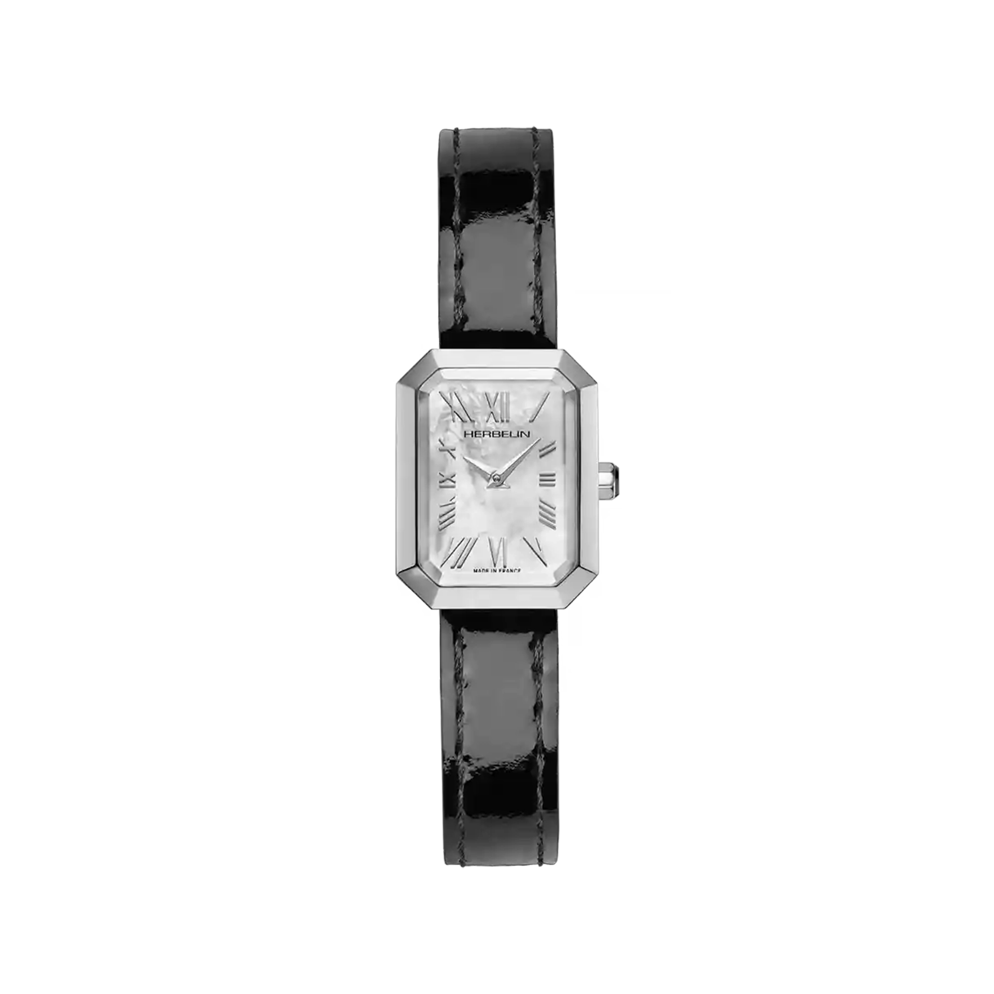 herbelin-octog-ne-montre-quartz-femme-acier-nacre-blanche image 1