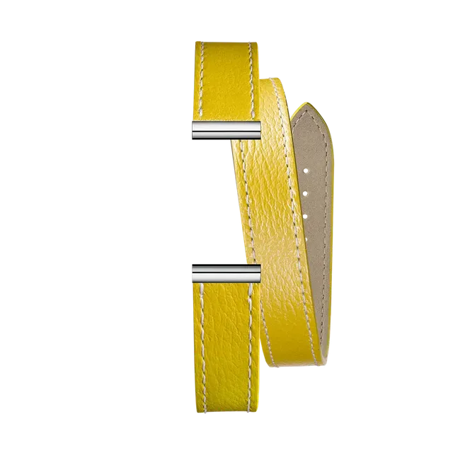 herbelin-antar-s-bracelet-double-jaune-bracelet-montre-cuir-interchangeable image 1